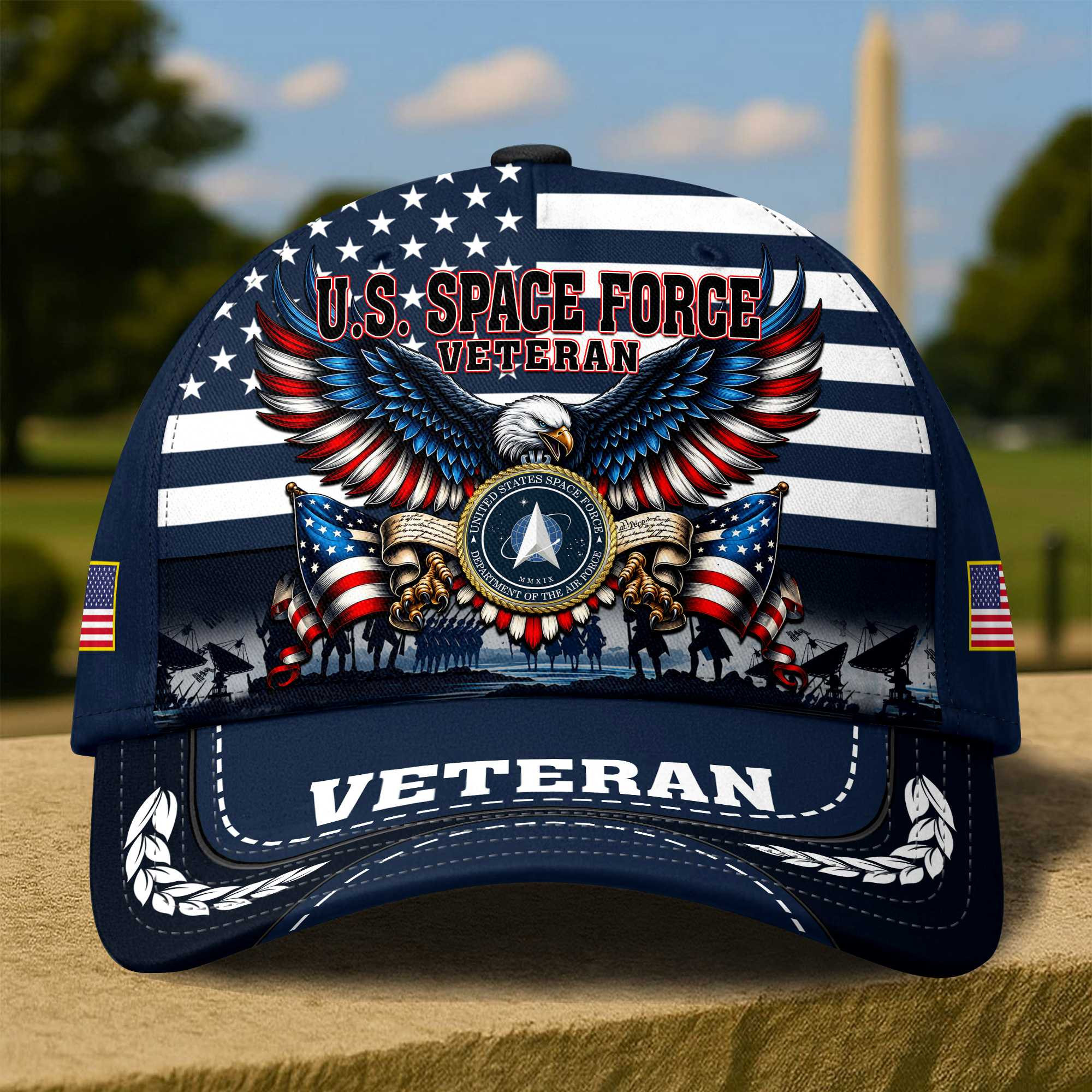 Premium US Veterans Baseball Hats ATTN210521, Gifts for US Veterans, Gifts on Veterans Day, Father’s Day