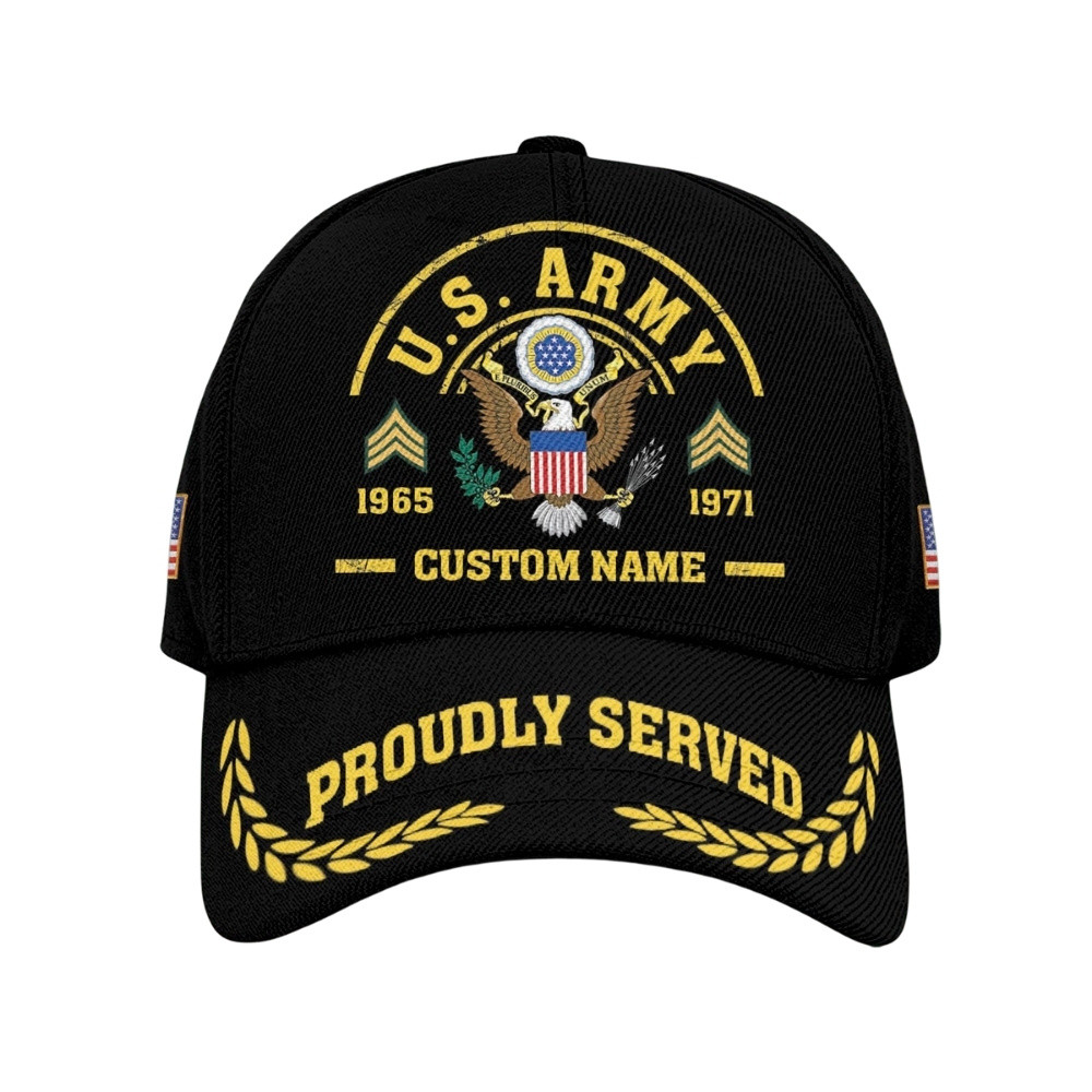 Premium Custom US Army Veteran Hat VPVC020500, Cap For Army Veterans, Gifts For Veterans Day, Father’s Day