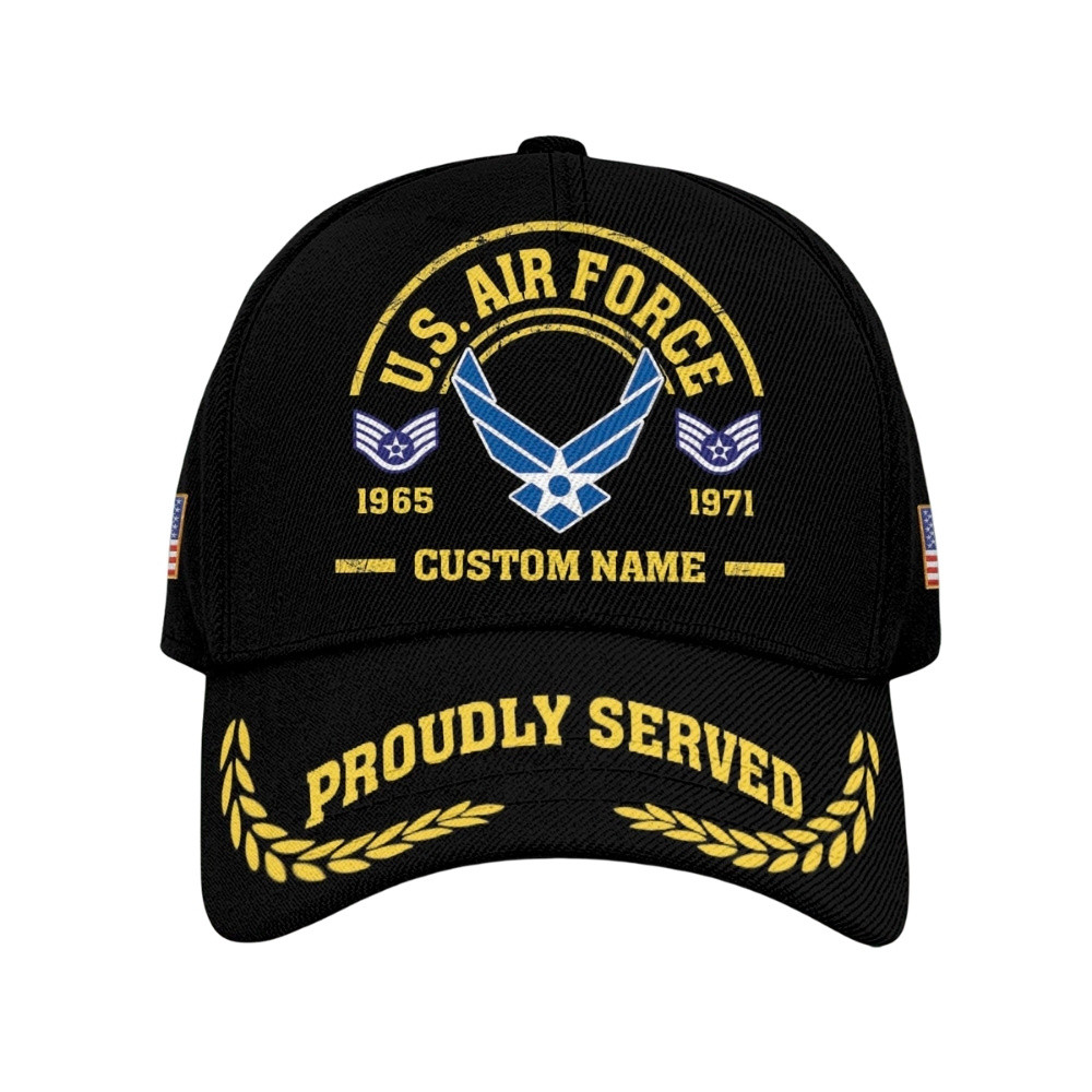 Premium Custom USAF Veteran Hat VPVC020503, Cap For Air Force Veterans, Gifts For Veterans Day, Father’s Day