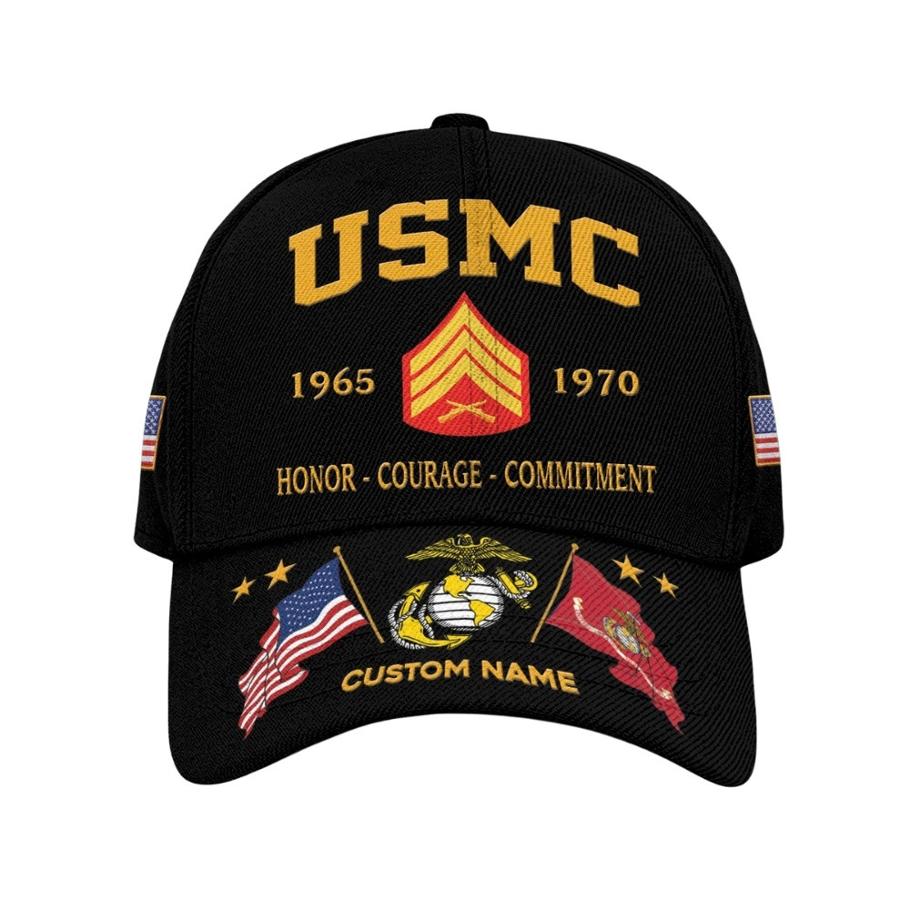 Premium Custom USMC Veteran Hat VPVC020542, Cap For Marine Veterans, Gifts For Veterans Day, Father’s Day