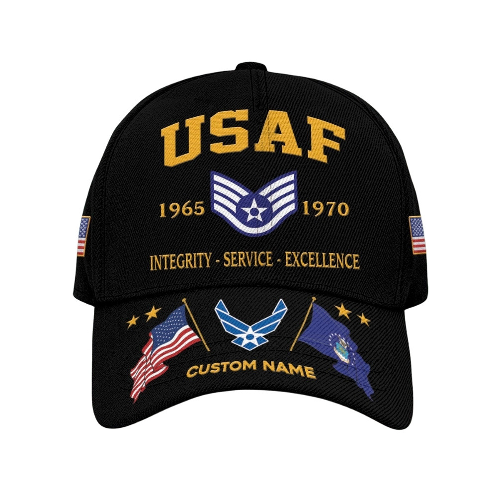 Premium Custom USAF Veteran Hat VPVC020543, Cap For Air Force Veterans, Gifts For Veterans Day, Father’s Day