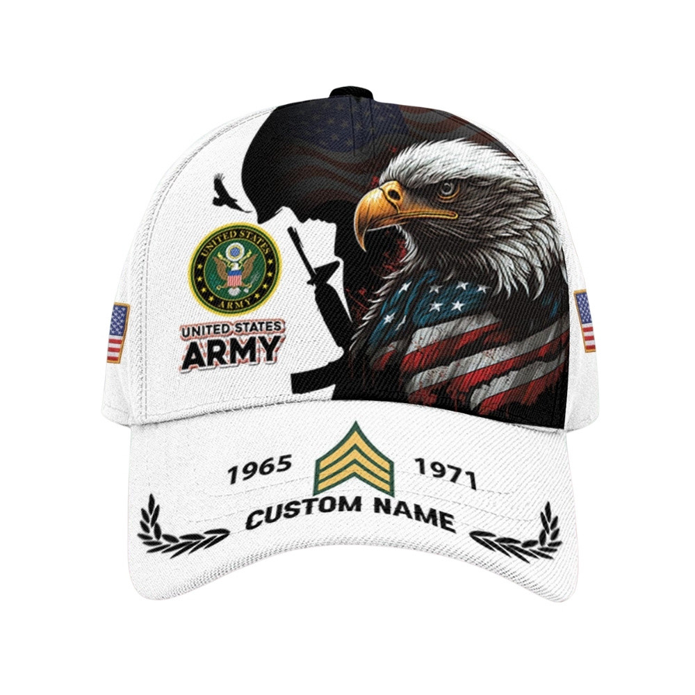 Premium Custom US Army Veteran Hat VPVC020565, Cap For Army Veterans, Gifts For Veterans Day, Father’s Day