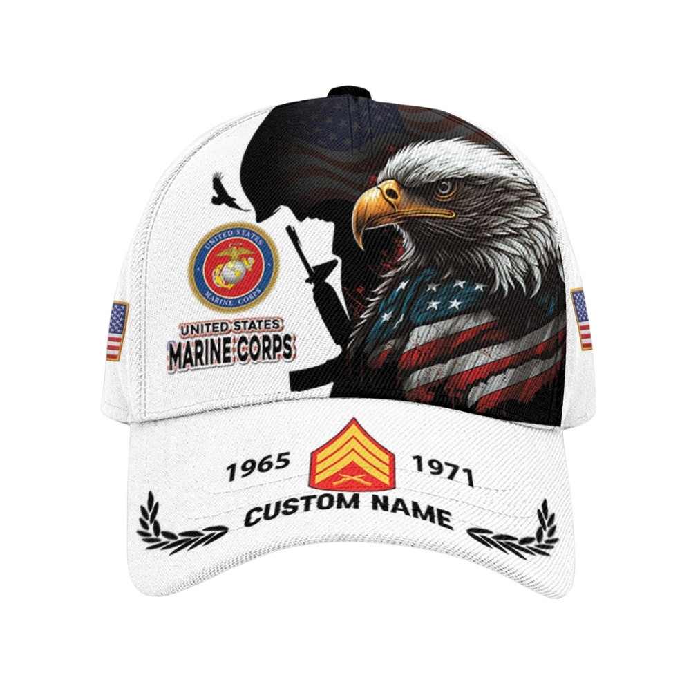 Premium Custom USMC Veteran Hat VPVC020567, Cap For Marine Veterans, Gifts For Veterans Day, Father’s Day
