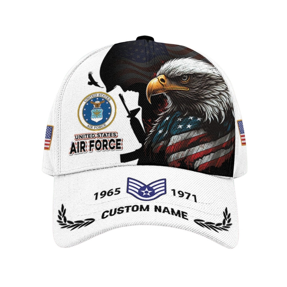 Premium Custom USAF Veteran Hat VPVC020568, Cap For Air Force Veterans, Gifts For Veterans Day, Father’s Day
