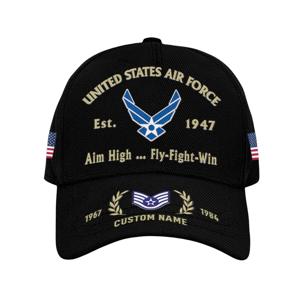 Premium Custom USAF Veteran Hat VPVC020578, Cap For Air Force Veterans, Gifts For Veterans Day, Father’s Day