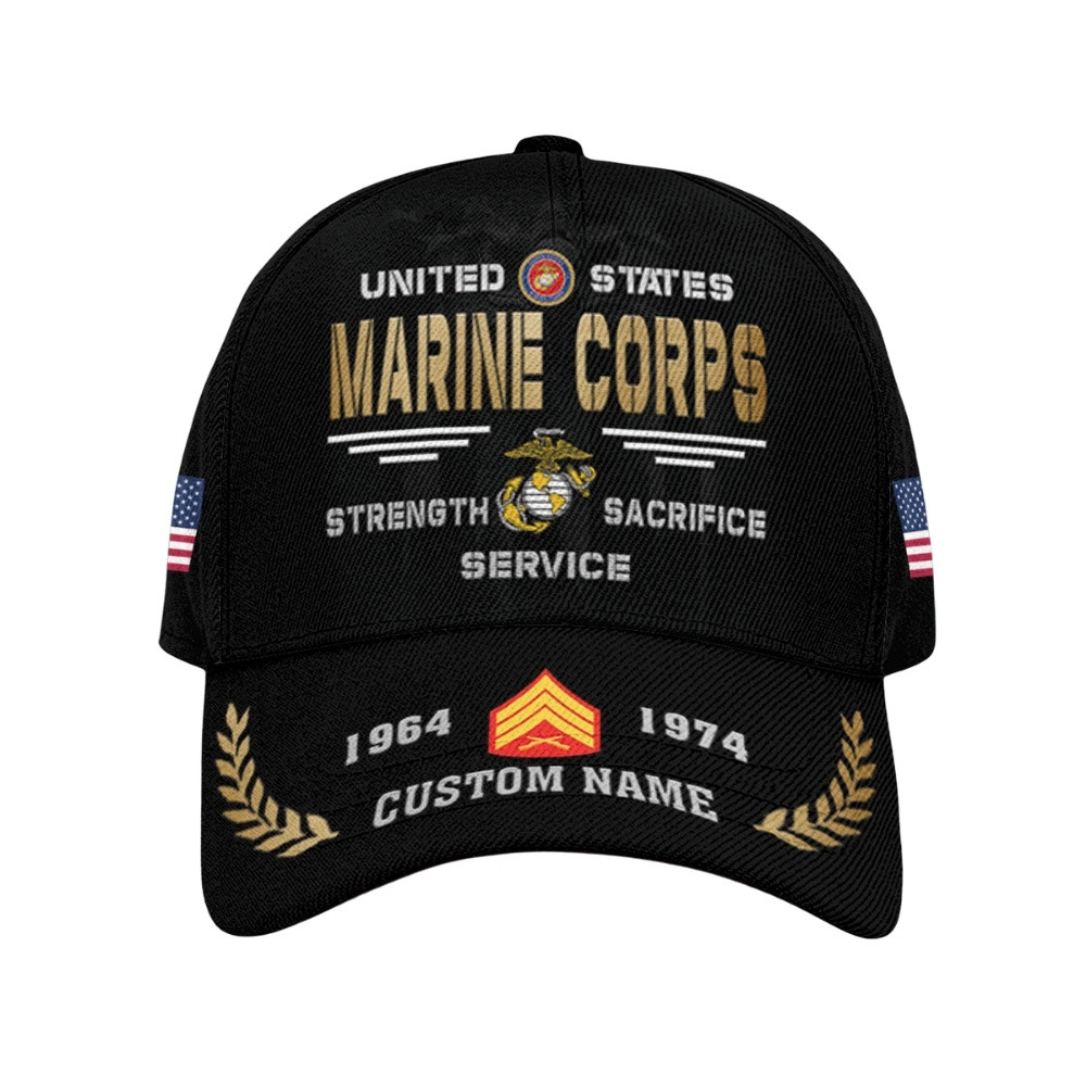 Premium Custom USMC Veteran Hat VPVC020582, Cap For Marine Veterans, Gifts For Veterans Day, Father’s Day
