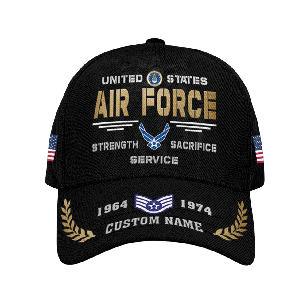 Premium Custom USAF Veteran Hat VPVC020583, Cap For Air Force Veterans, Gifts For Veterans Day, Father’s Day