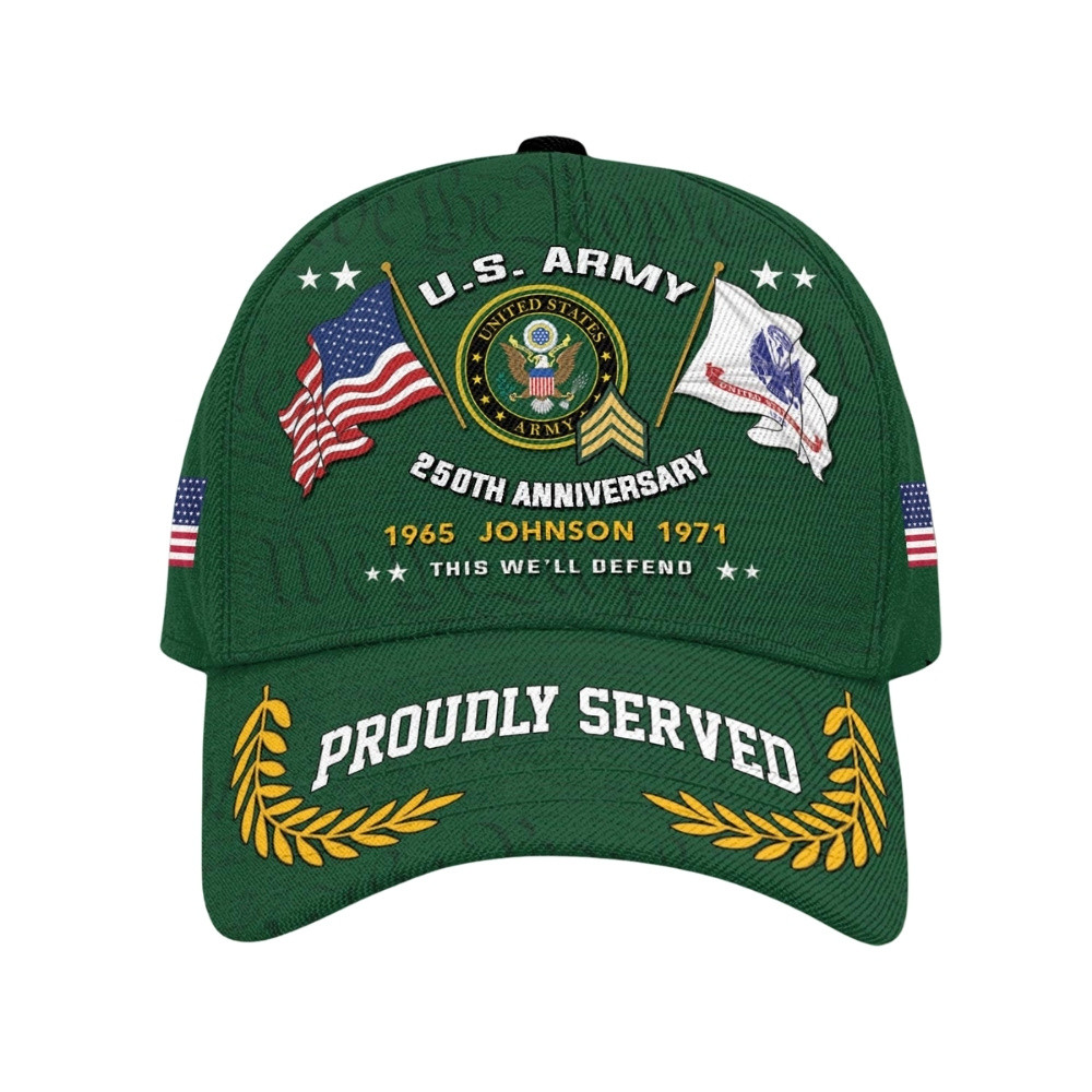 Premium Custom US Army Veteran Hat VPVC020585, Cap For Army Veterans, Gifts For Veterans Day, Father’s Day