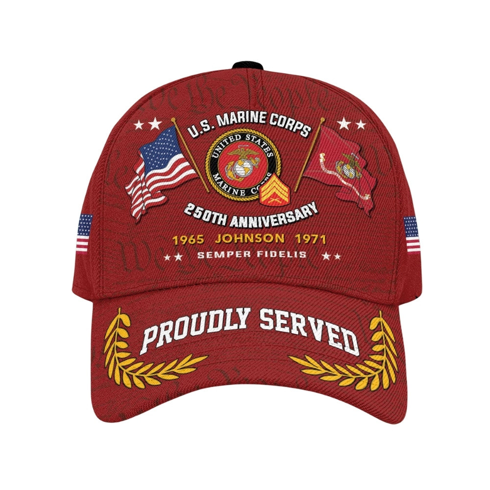 Premium Custom USMC Veteran Hat VPVC020587, Cap For Marine Veterans, Gifts For Veterans Day, Father’s Day