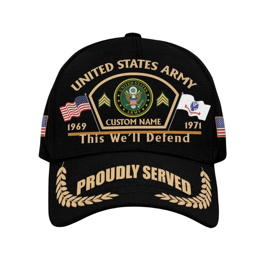 Premium Custom US Army Veteran Hat VPVC020621, Cap For Army Veterans, Gifts For Veterans Day, Father’s Day