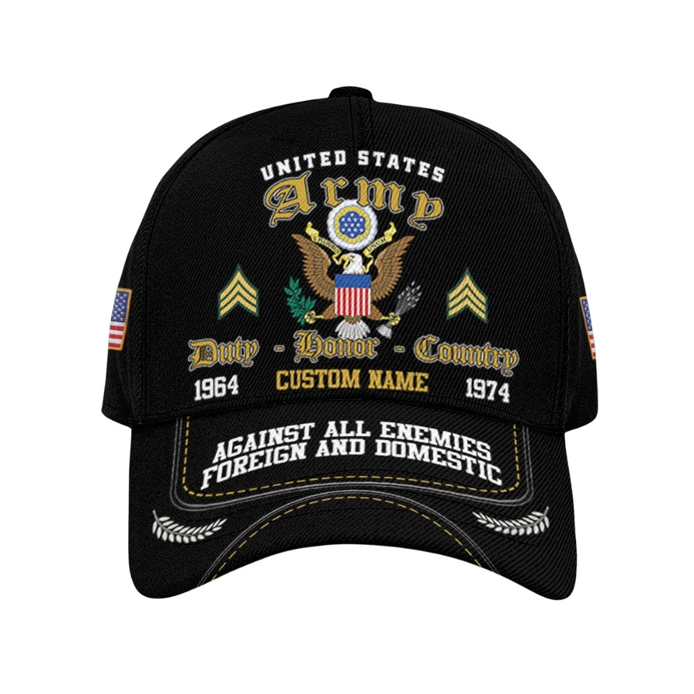 Premium Custom US Army Veteran Hat VPVC020641, Cap For Army Veterans, Gifts For Veterans Day, Father’s Day