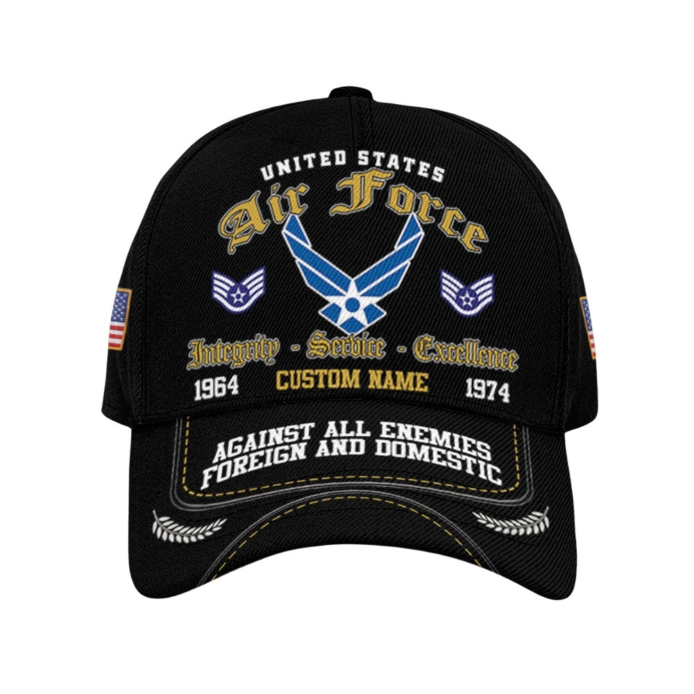 Premium Custom USAF Veteran Hat VPVC020644, Cap For Air Force Veterans, Gifts For Veterans Day, Father’s Day