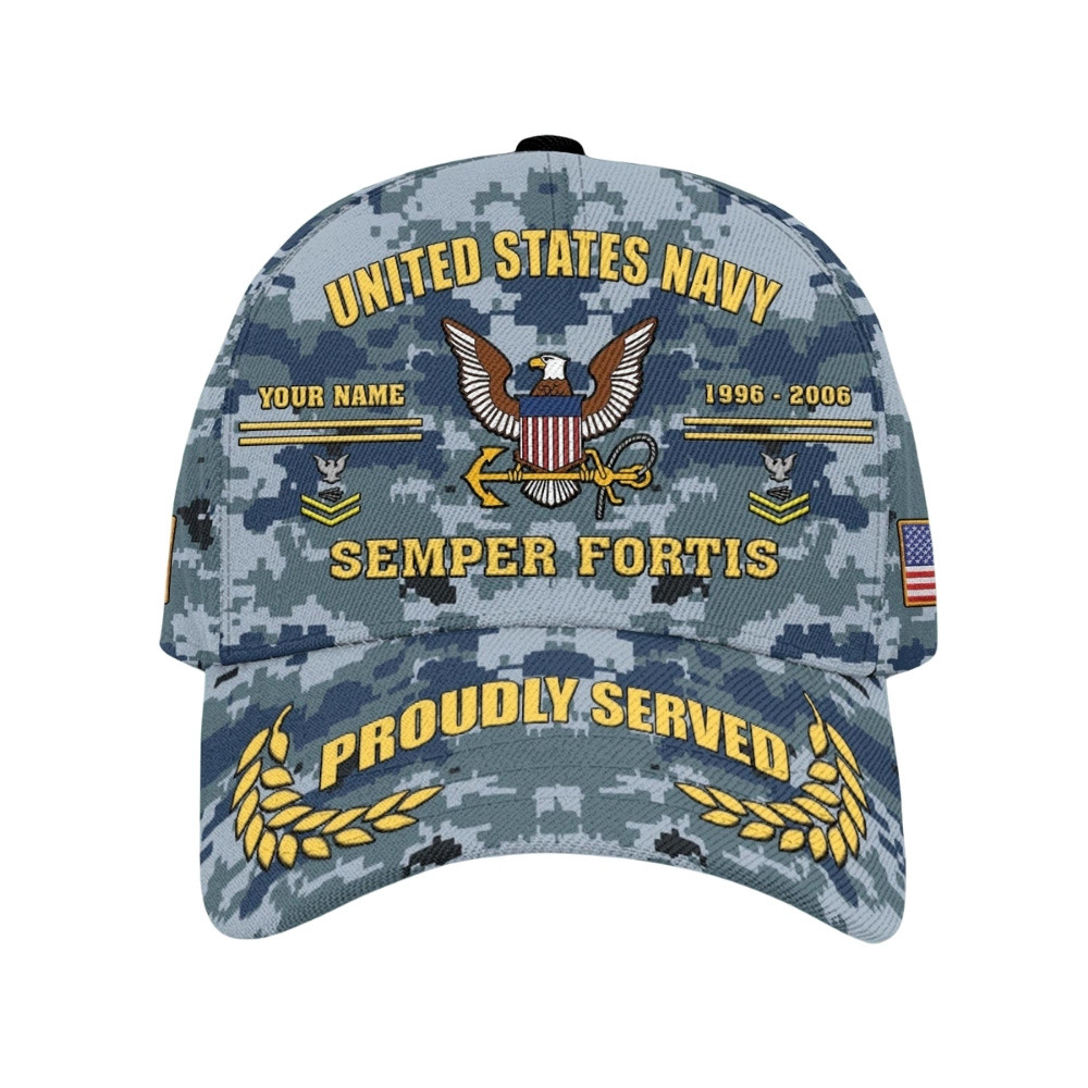 Premium Custom US Navy Veteran Hat VPVC020647, Cap For Navy Veterans, Gifts For Veterans Day, Father’s Day