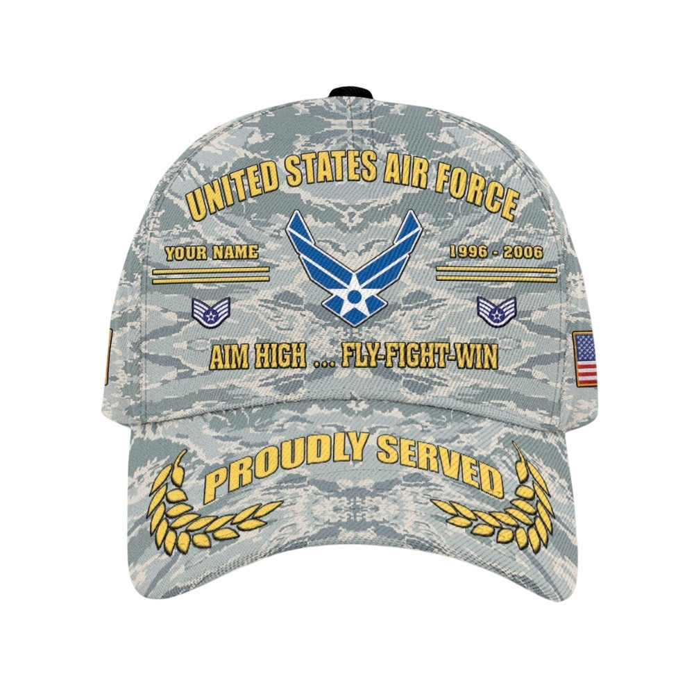 Premium Custom USAF Veteran Hat VPVC020649, Cap For Air Force Veterans, Gifts For Veterans Day, Father’s Day