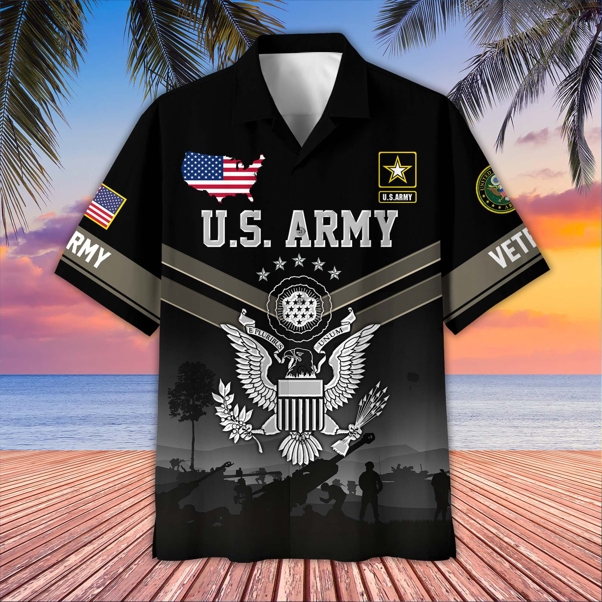 Premium US Veterans Hawaiian Shirt CPHN130513, Gifts For US Veterans, Gifts For Father’s Day, Veterans Day