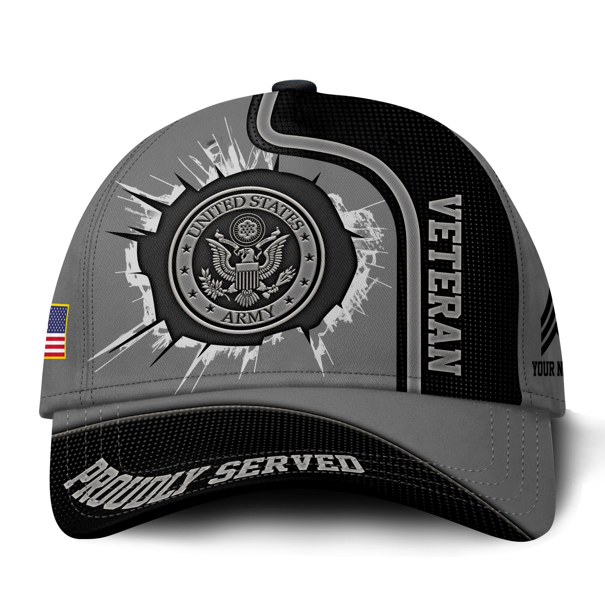 Premium Custom US Army Veteran Hat VPVC014901, Cap For Army Veterans, Gifts For Veterans Day, Father’s Day