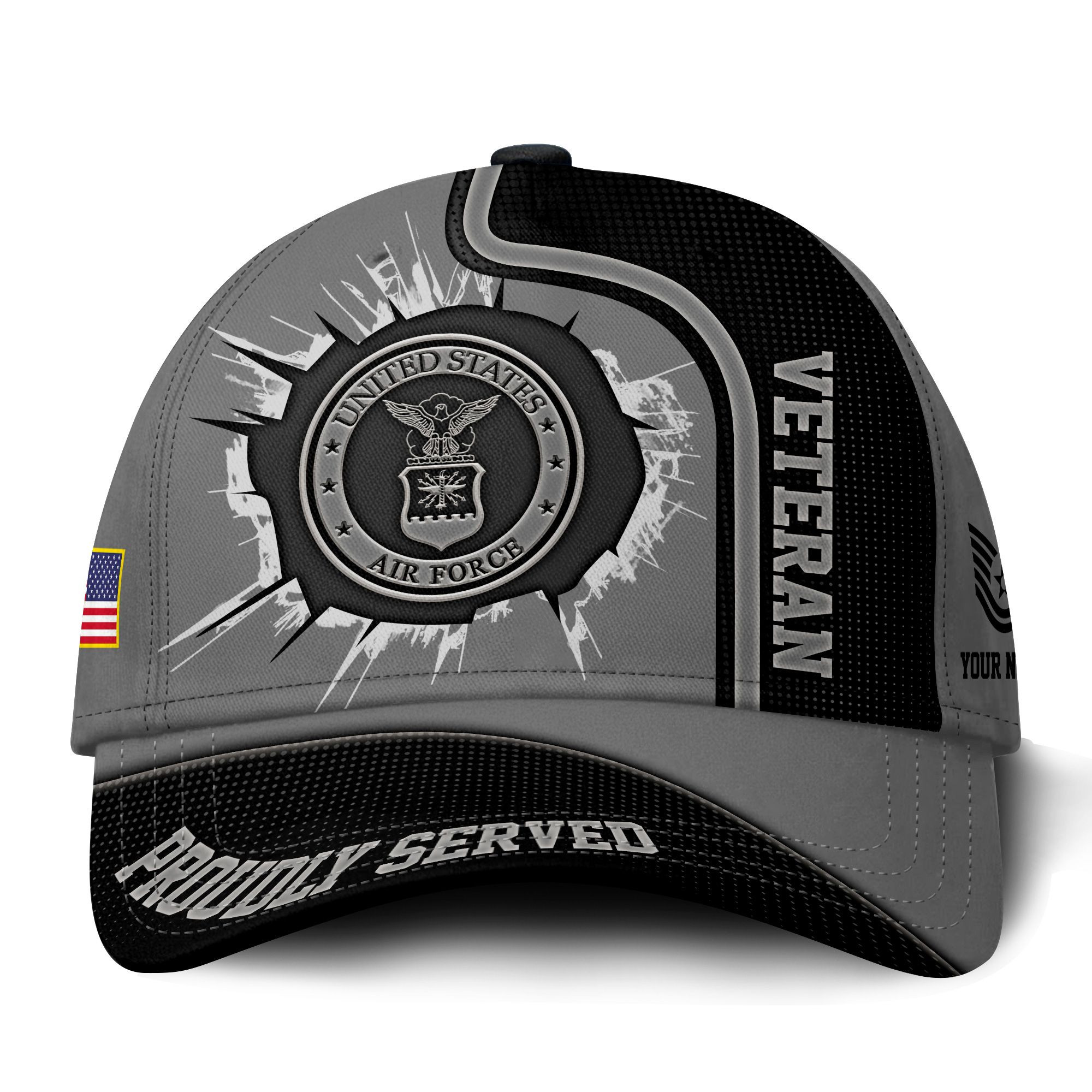 Premium Custom USAF Veteran Hat VPVC014904, Cap For Air Force Veterans, Gifts For Veterans Day, Father’s Day