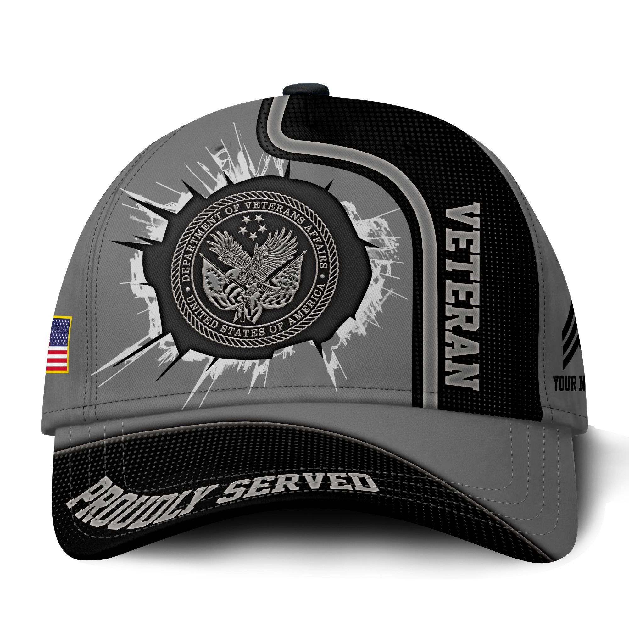 Premium Custom US Veteran Hat VPVC014907, Cap For US Veterans, Gifts For Veterans Day, Father’s Day