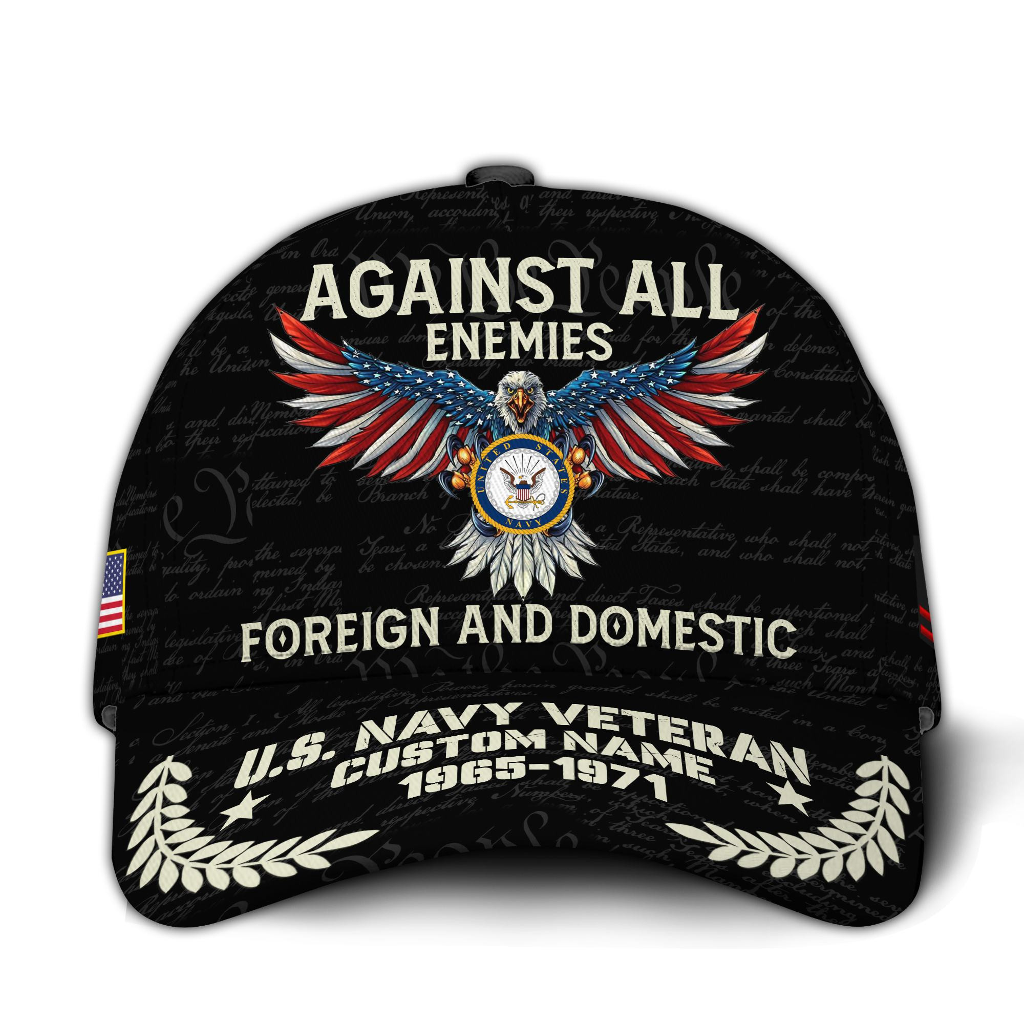 Premium Custom US Navy Veteran Hat VPVC015002, Cap For Navy Veterans, Gifts For Veterans Day, Father’s Day