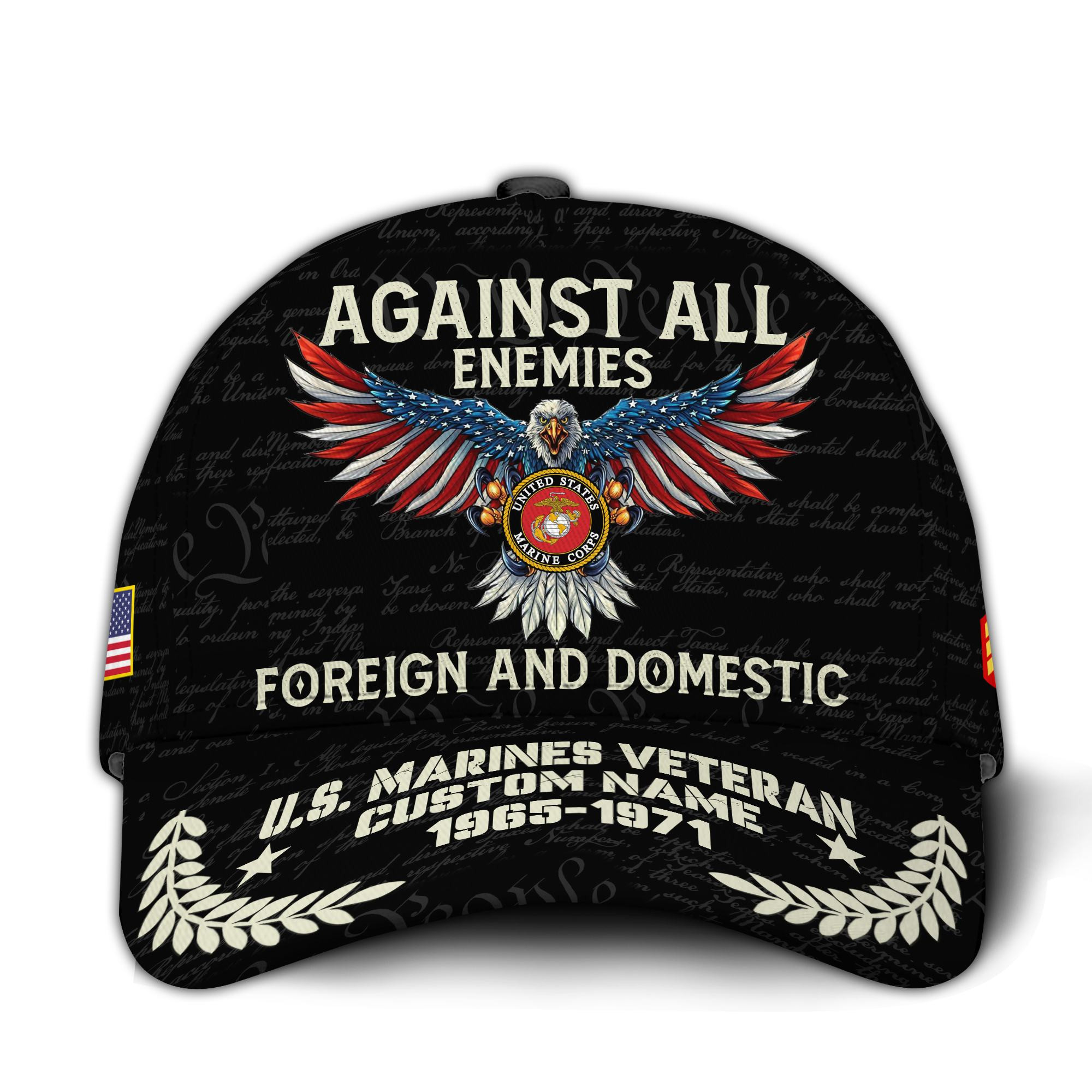 Premium Custom USMC Veteran Hat VPVC015003, Cap For Marine Veterans, Gifts For Veterans Day, Father’s Day