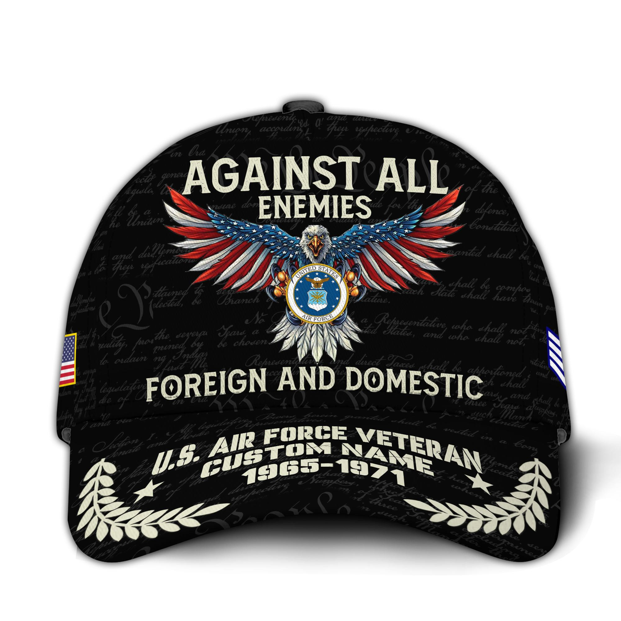 Premium Custom USAF Veteran Hat VPVC015004, Cap For Air Force Veterans, Gifts For Veterans Day, Father’s Day