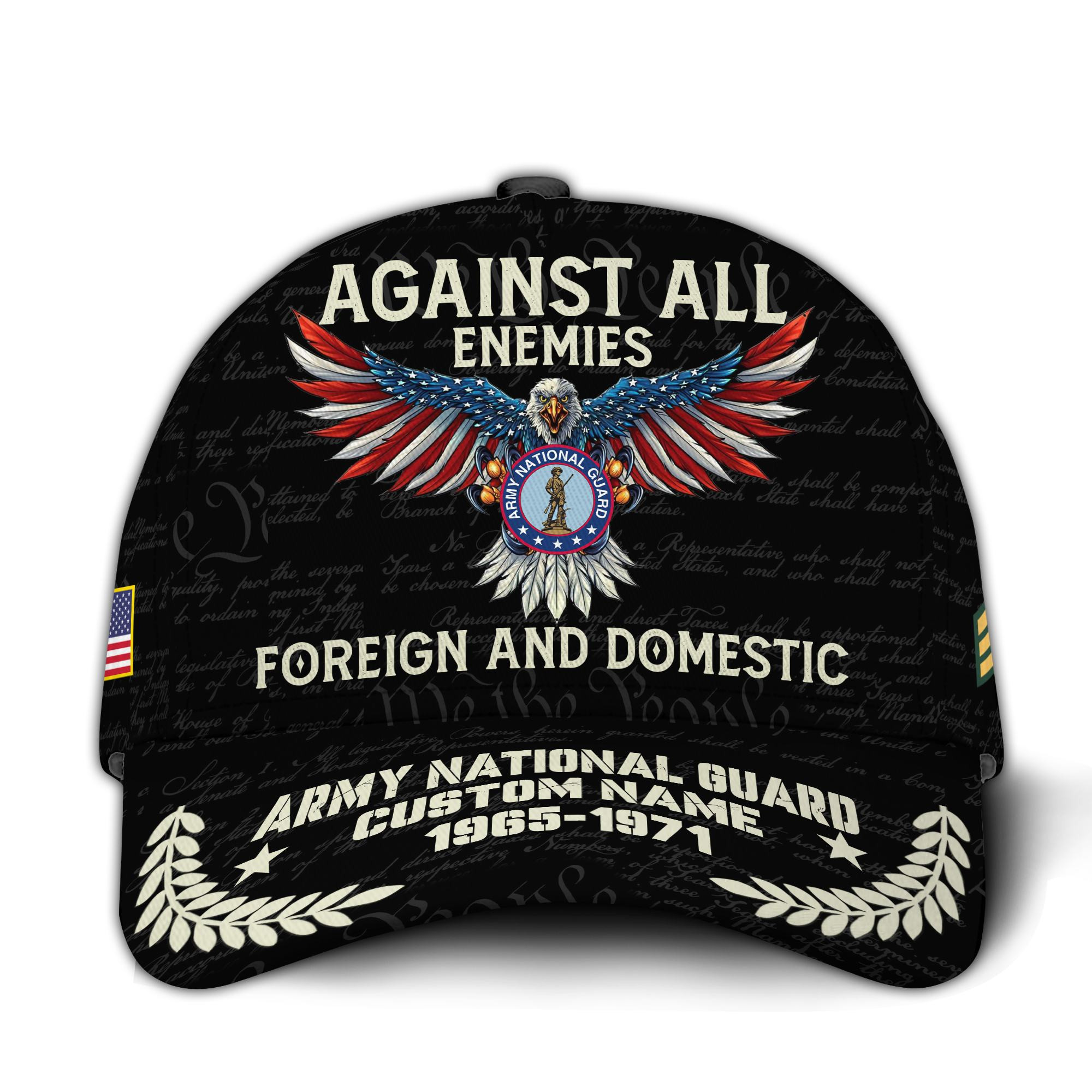 Premium Custom Army National Guard Veteran Hat VPVC015008, Cap For Army National Guard Veteran, Gifts For Veterans Day, Father’s Day