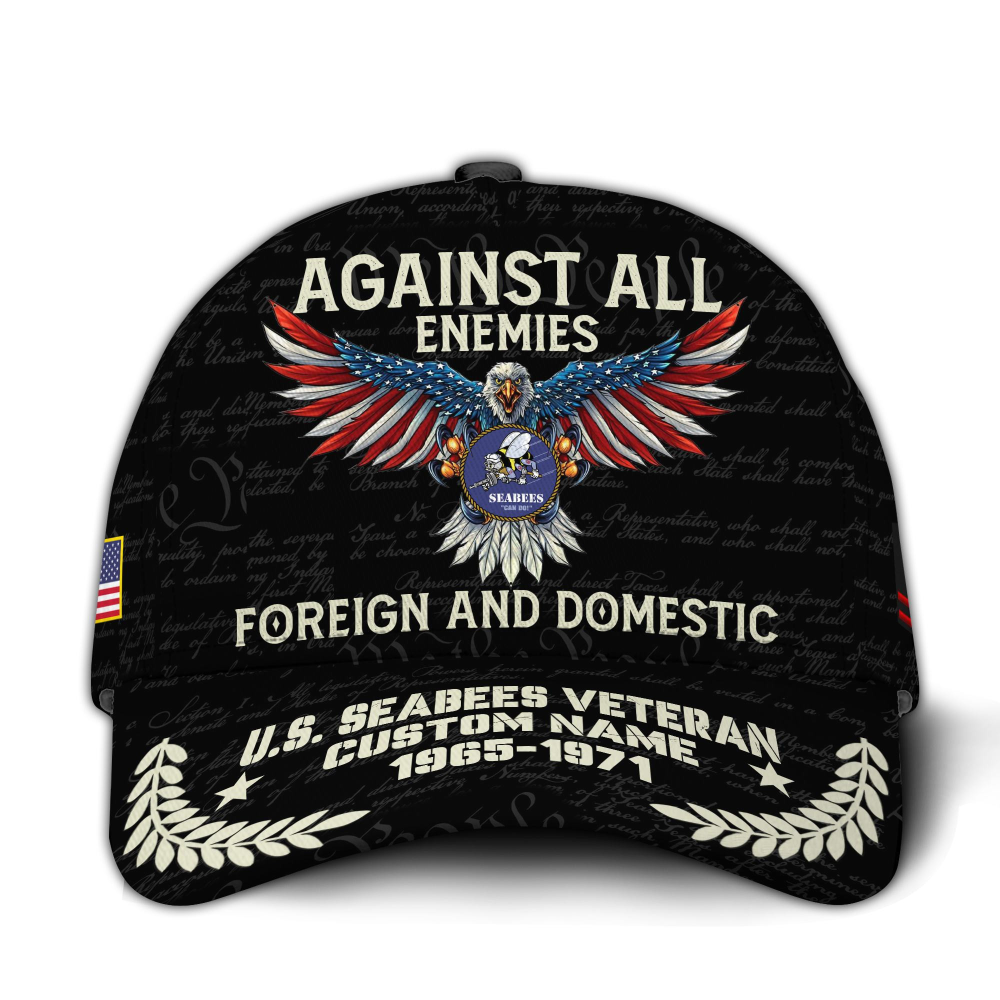 Premium Custom US Seabees Veteran Hat VPVC015009, Cap For Seabees Veteran, Gifts For Veterans Day, Father’s Day