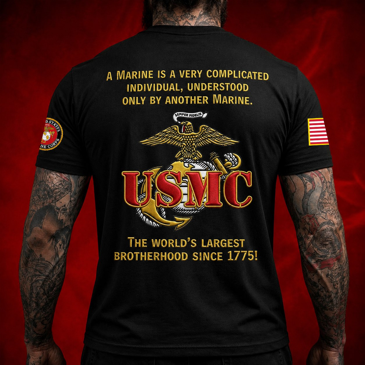 Premium USMC T-Shirt CPVC030610, 250th Anniversary Marine Corps Shirt, Gifts For Marine Veteran, Gifts For Father’s Day, Veterans Day