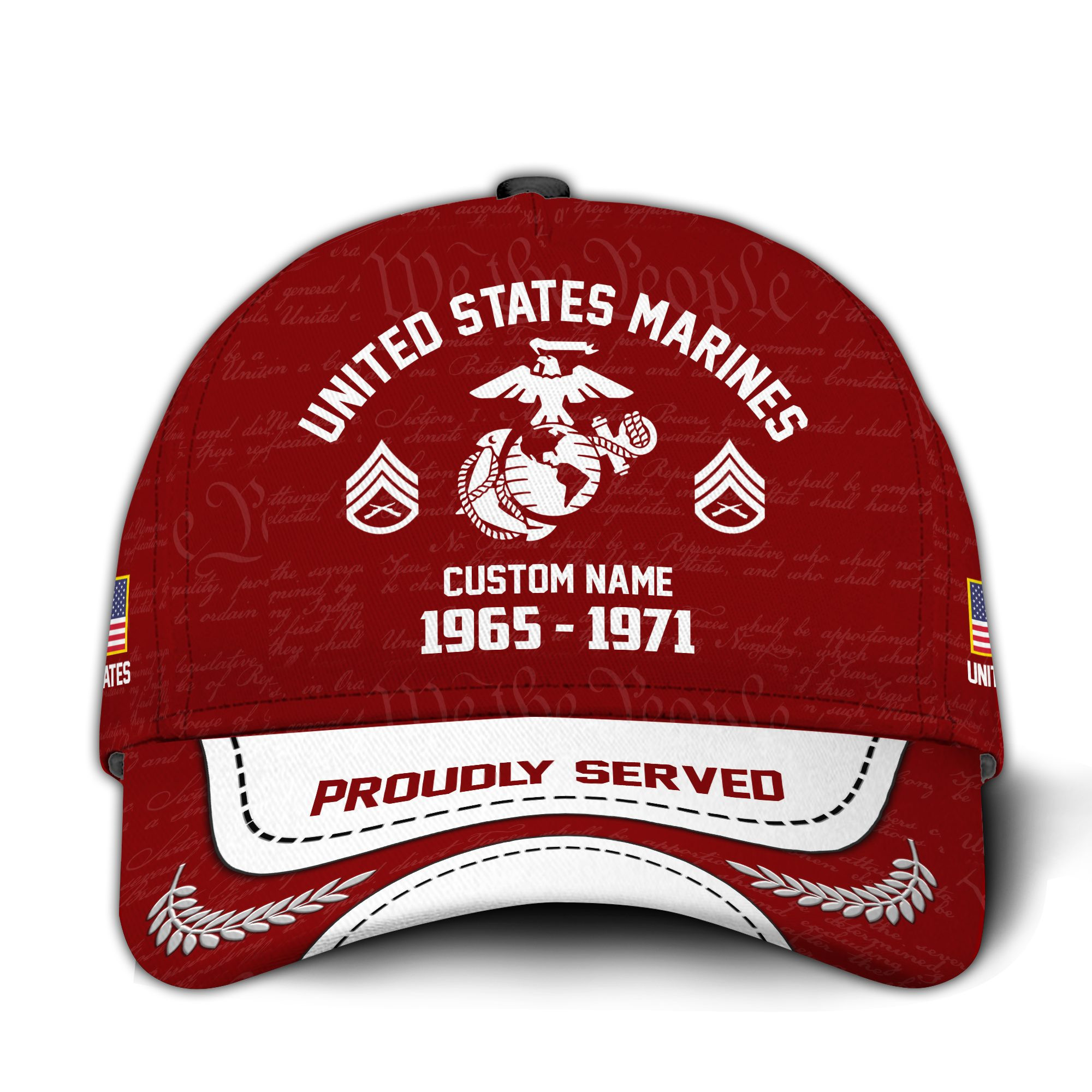 Premium Custom USMC Veteran Hat VPVC015103, Cap For Marine Veterans, Gifts For Veterans Day, Father’s Day