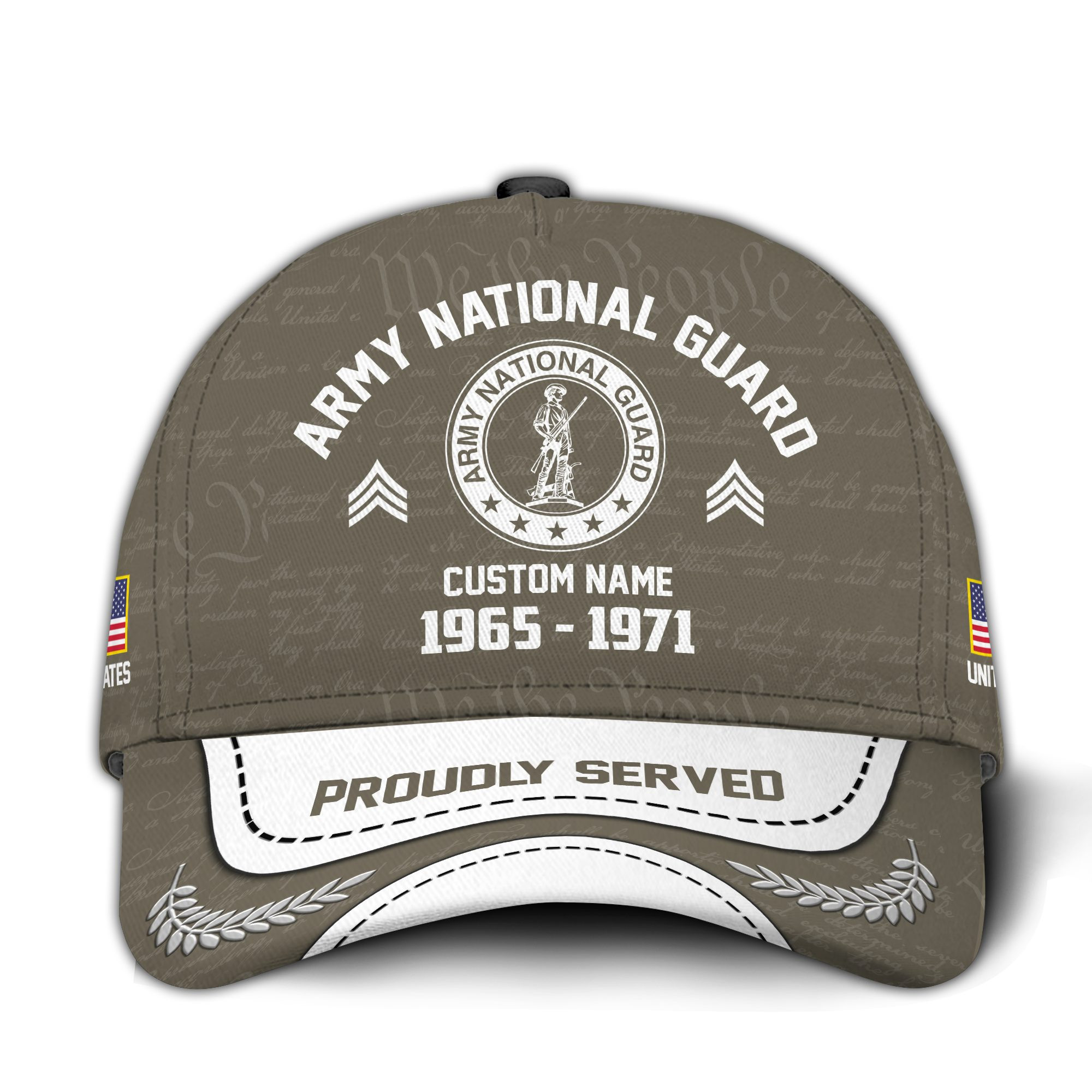 Premium Custom Army National Guard Veteran Hat VPVC015108, Cap For Army National Guard Veteran, Gifts For Veterans Day, Father’s Day