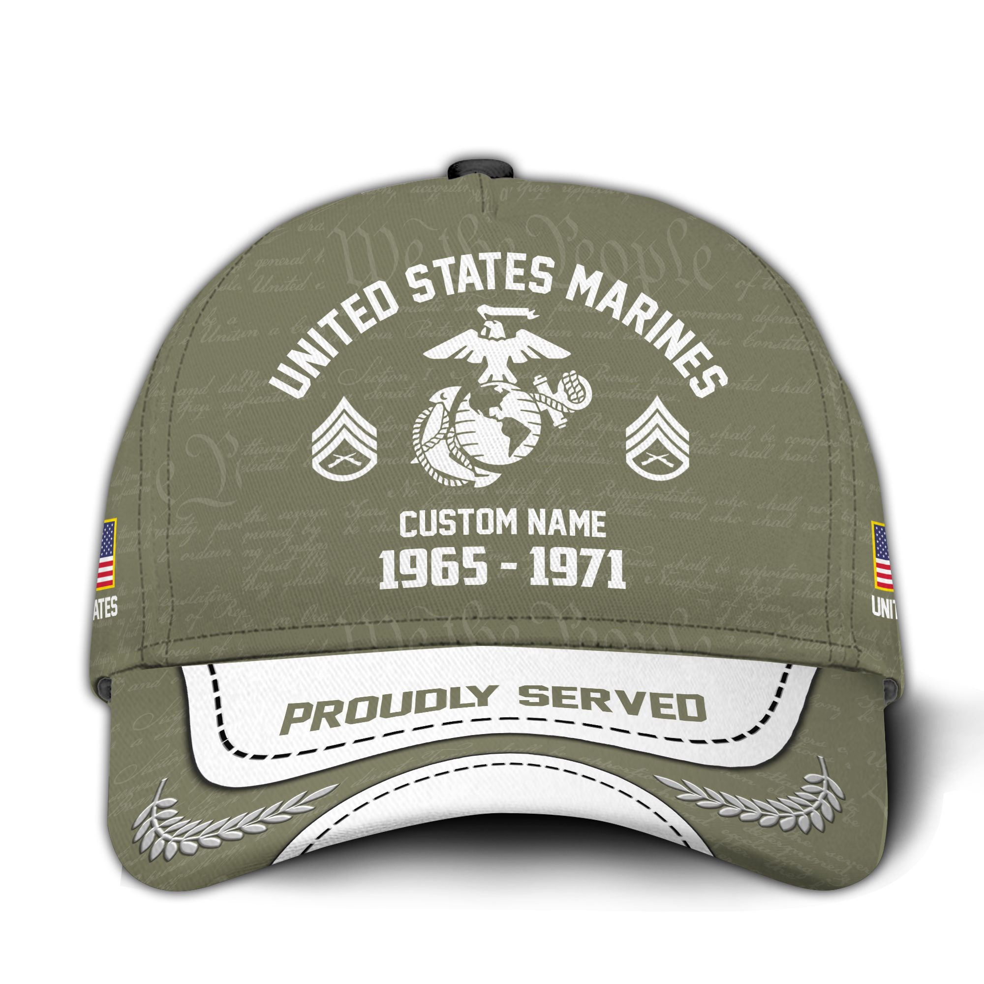 Premium Custom USMC Veteran Hat VPVC015111, Cap For Marine Veterans, Gifts For Veterans Day, Father’s Day