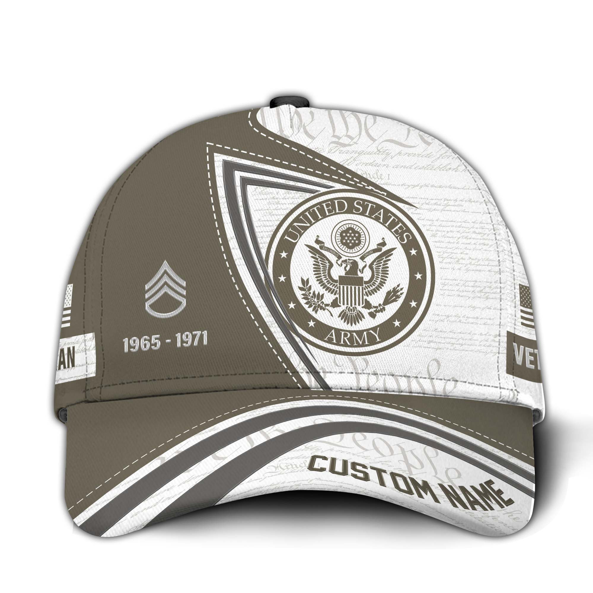 Premium Custom US Army Veteran Hat VPVC015201, Cap For Army Veterans, Gifts For Veterans Day, Father’s Day