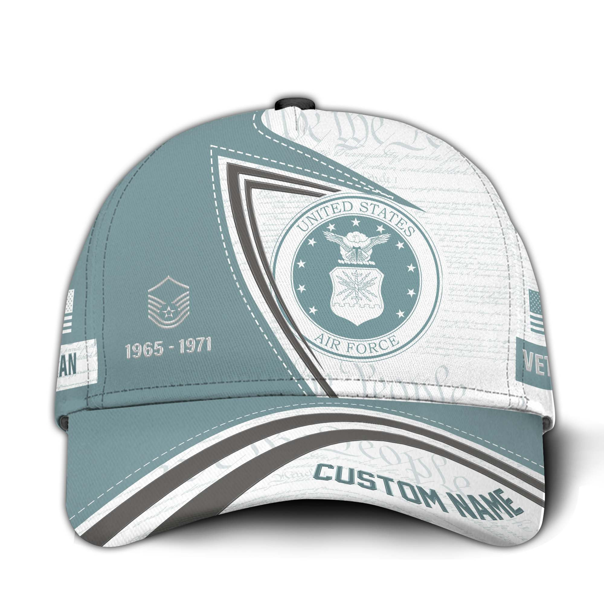 Premium Custom USAF Veteran Hat VPVC015204, Cap For Air Force Veterans, Gifts For Veterans Day, Father’s Day