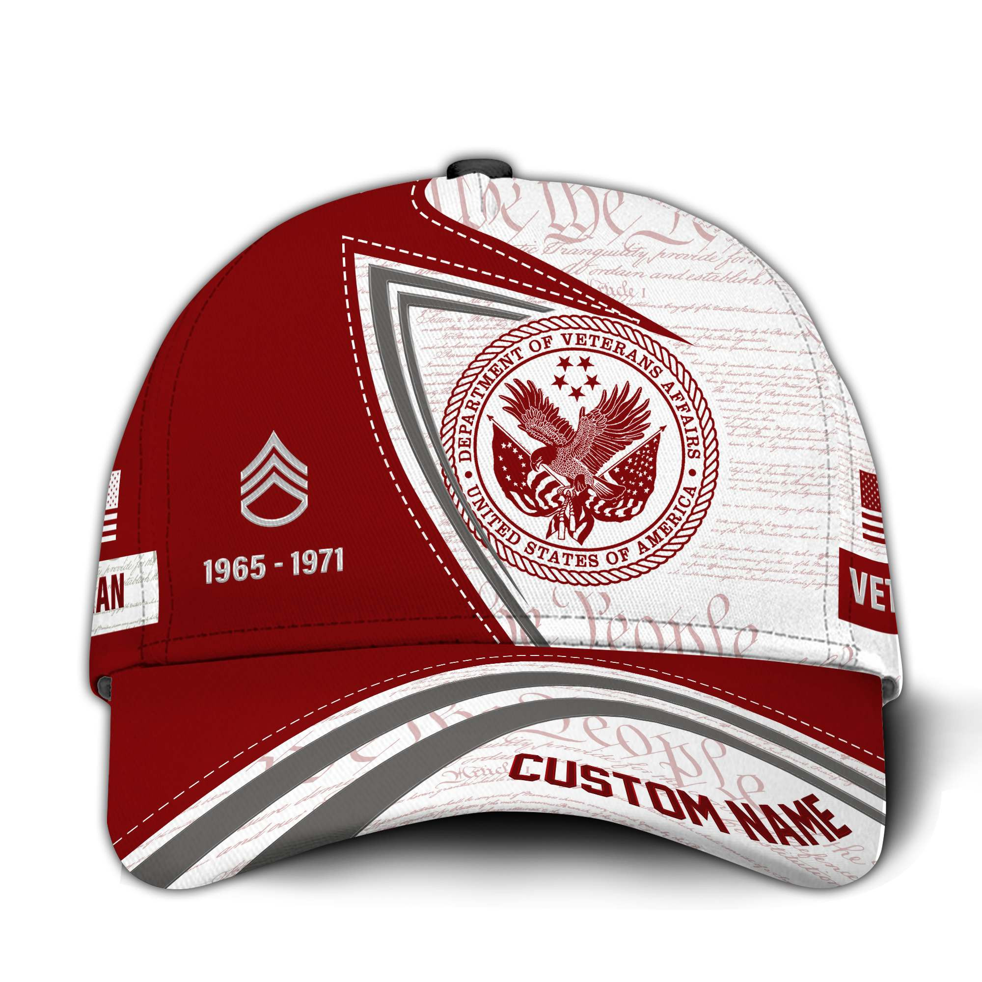 Premium Custom US Veteran Hat VPVC015207, Cap For US Veterans, Gifts For Veterans Day, Father’s Day
