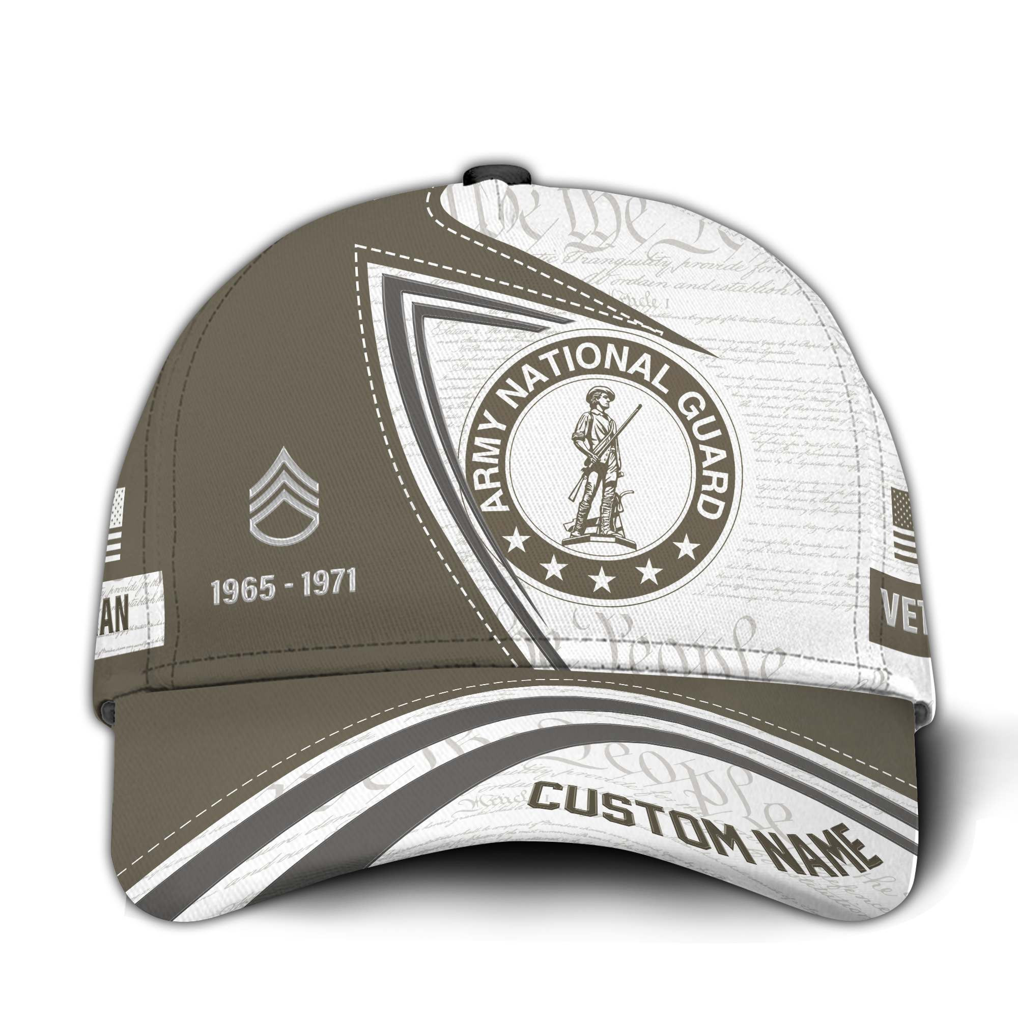 Premium Custom Army National Guard Veteran Hat VPVC015208, Cap For Army National Guard Veteran, Gifts For Veterans Day, Father’s Day