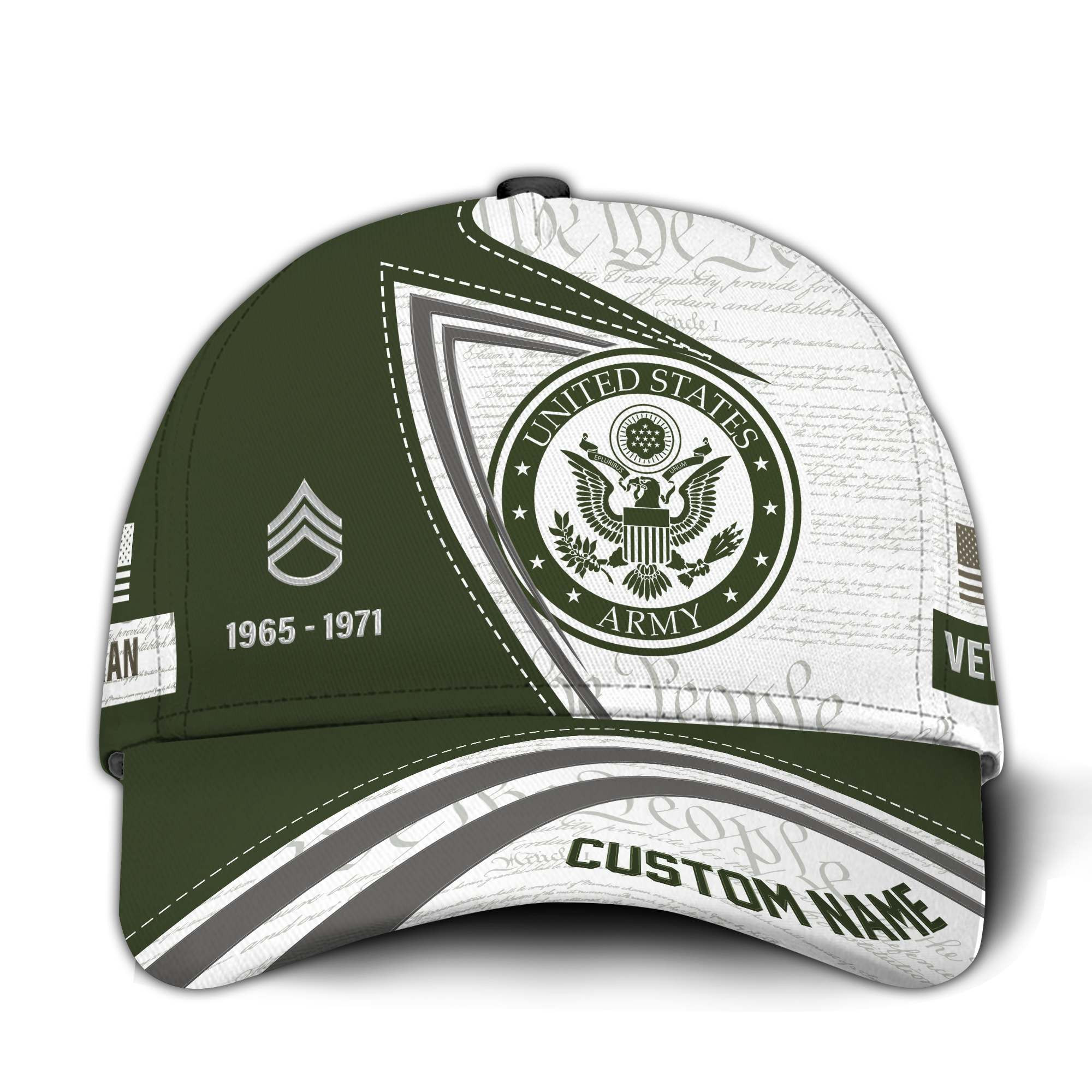 Premium Custom US Army Veteran Hat VPVC015210, Cap For Army Veterans, Gifts For Veterans Day, Father’s Day