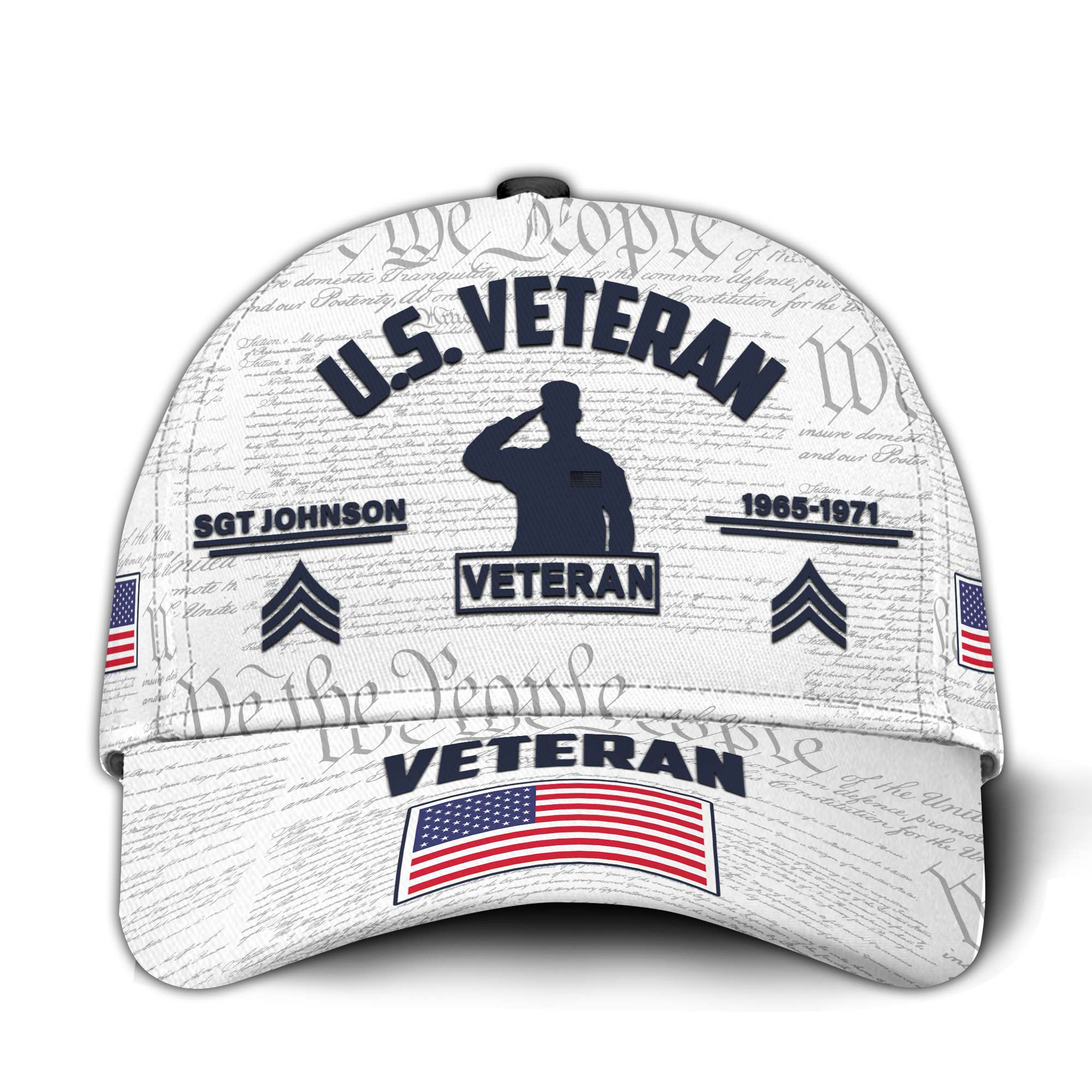 Premium Custom US Veteran Hat VPVC015307, Cap For US Veterans, Gifts For Veterans Day, Father’s Day