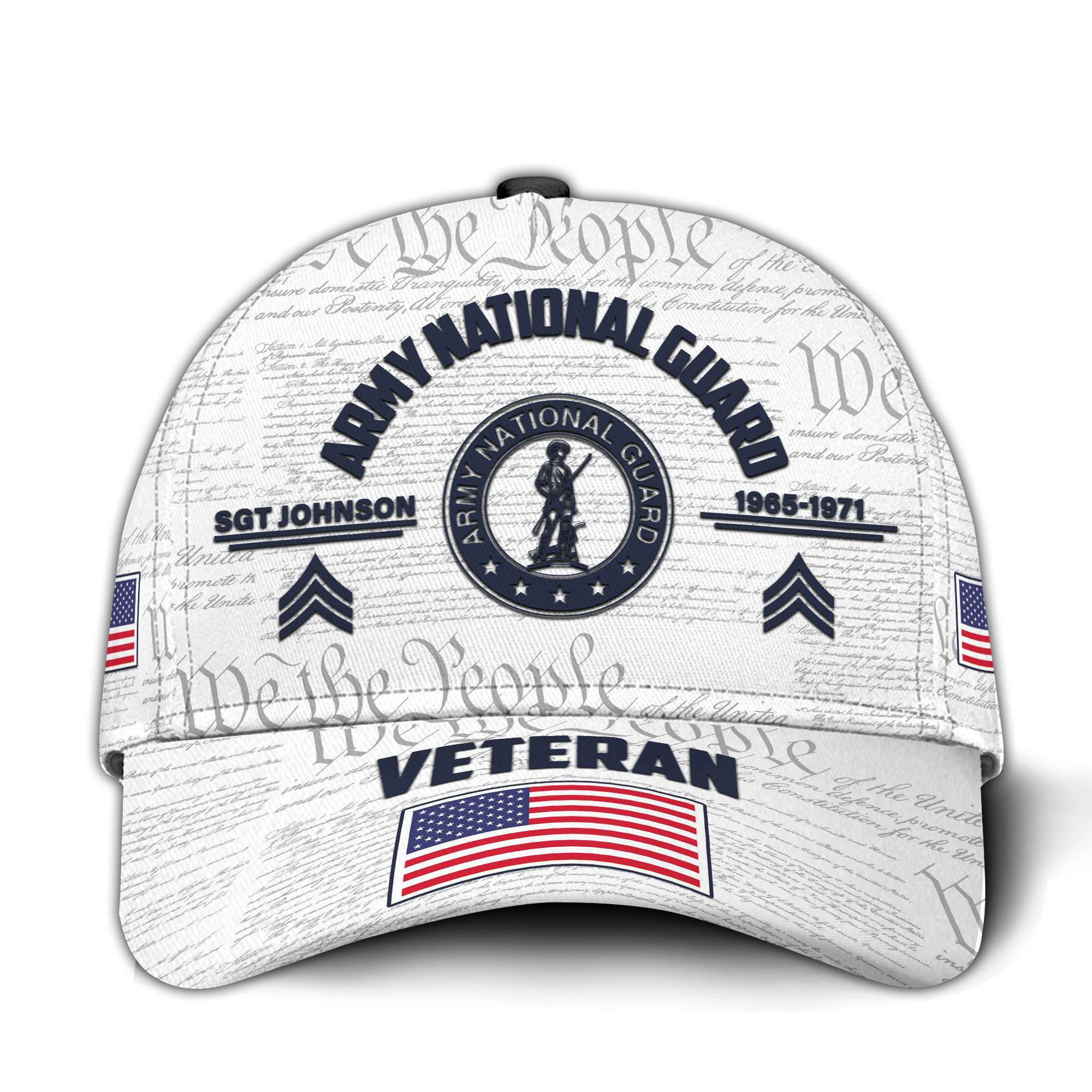 Premium Custom Army National Guard Veteran Hat VPVC015308, Cap For Army National Guard Veteran, Gifts For Veterans Day, Father’s Day