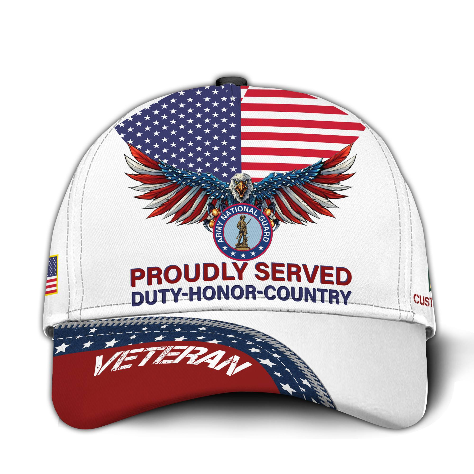 Premium Custom Army National Guard Veteran Hat VPVC015408, Cap For Army National Guard Veteran, Gifts For Veterans Day, Father’s Day