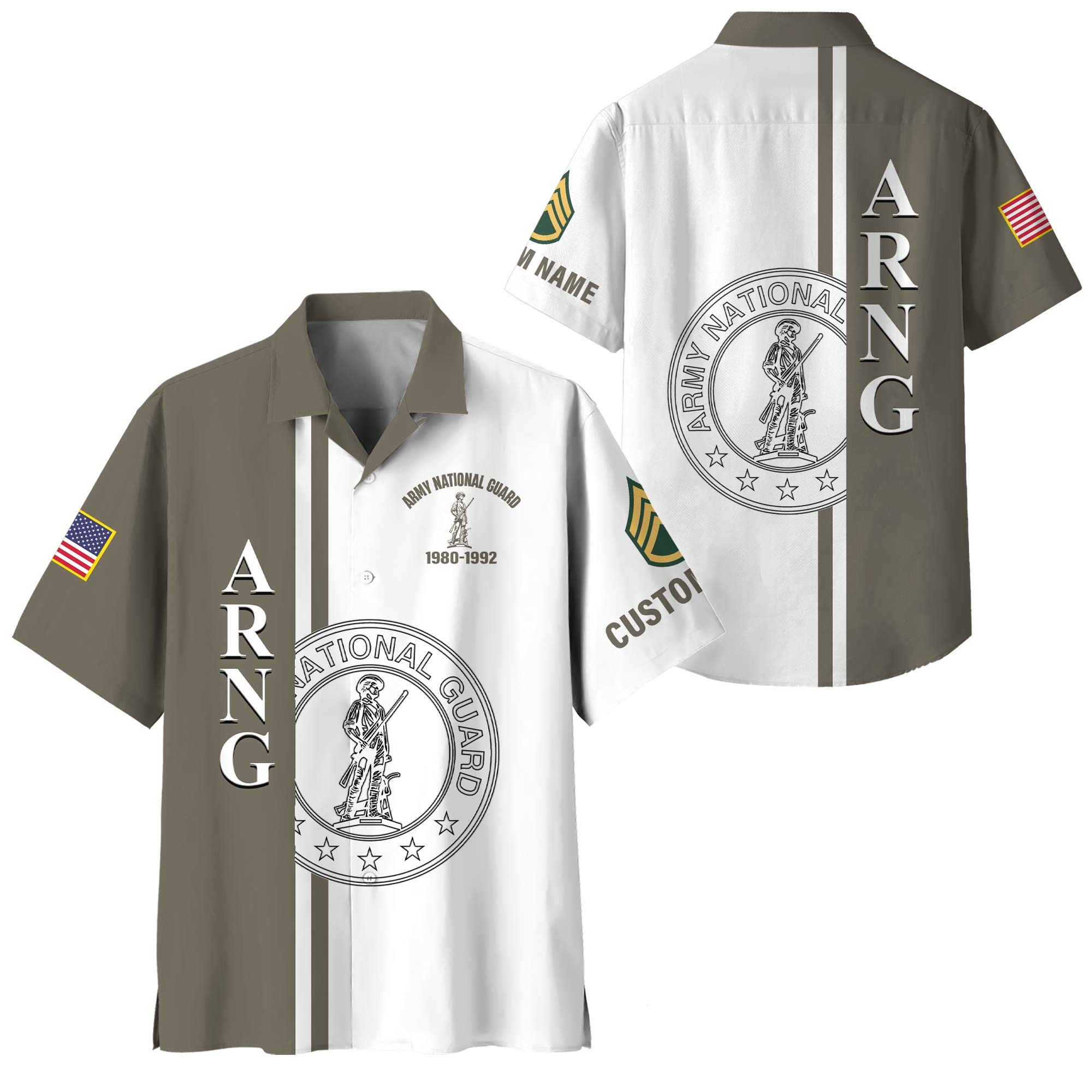 Premium Custom Army National Guard Hawaiian Shirt VPVC408148, Gifts For Army National Guard Veteran, Gifts For Veterans Day