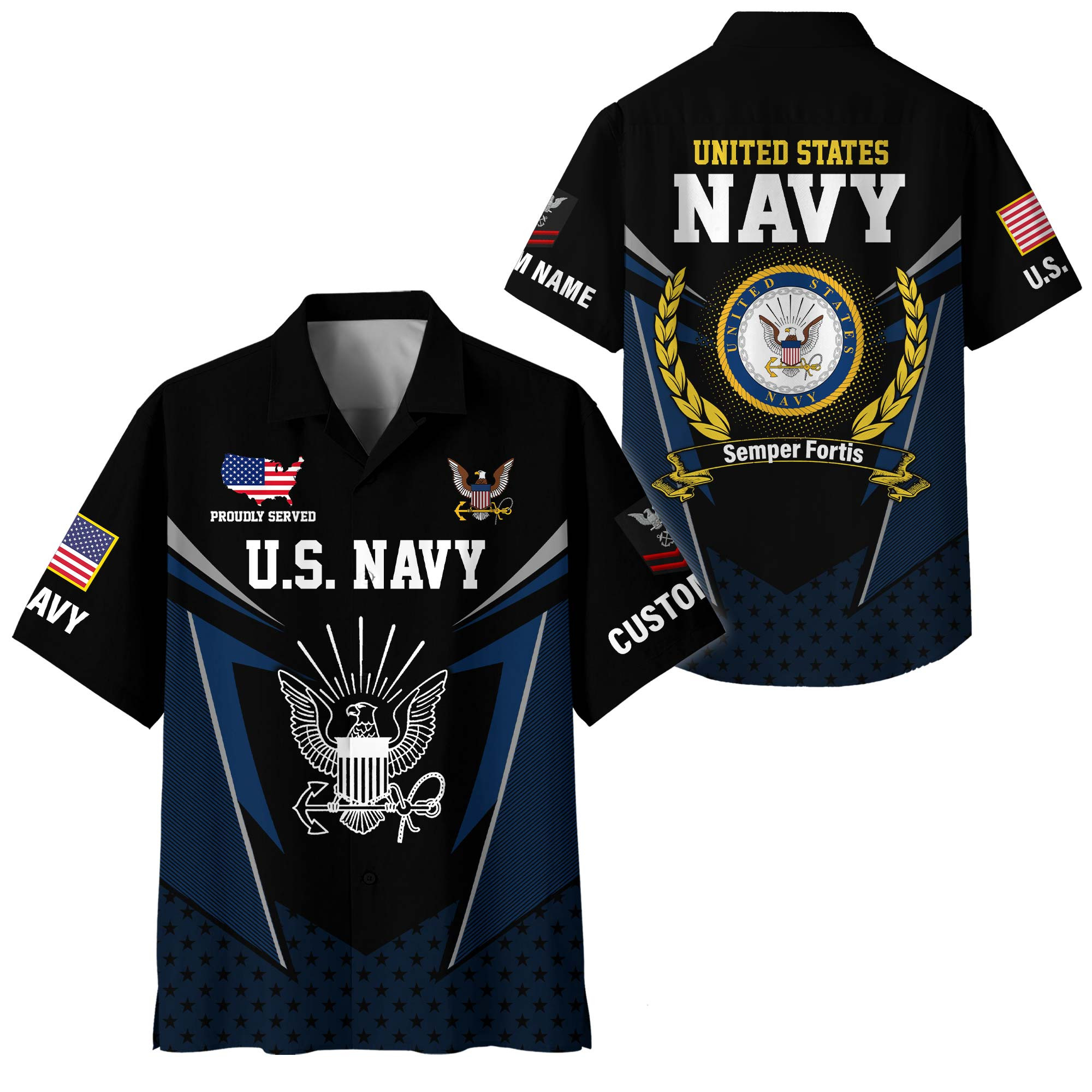 Premium Custom US Navy Hawaiian Shirt VPVC408162, Gifts For Navy Veteran, Gifts For Veterans Day