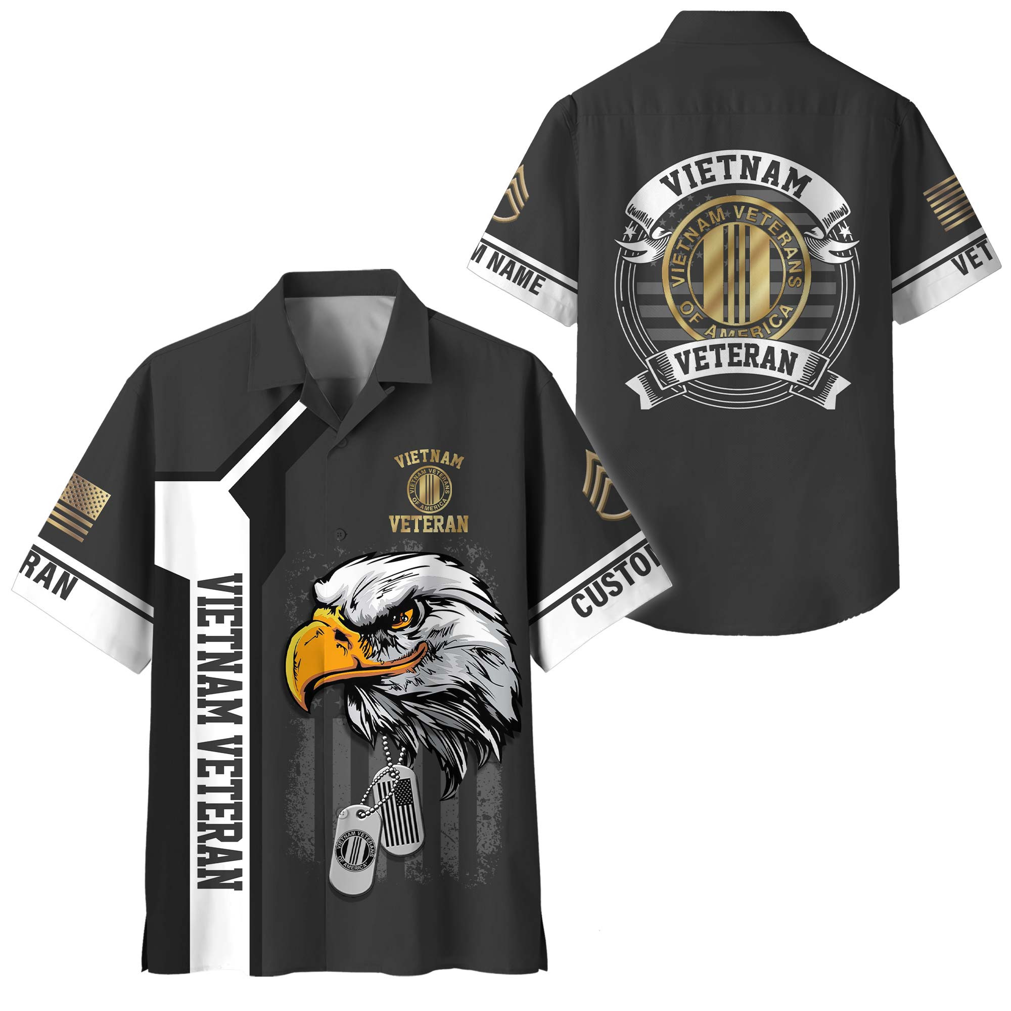 Premium Custom Vietnam Veteran Hawaiian Shirt VPVC408176, Gifts For Vietnam Veteran, Gifts For Veterans Day
