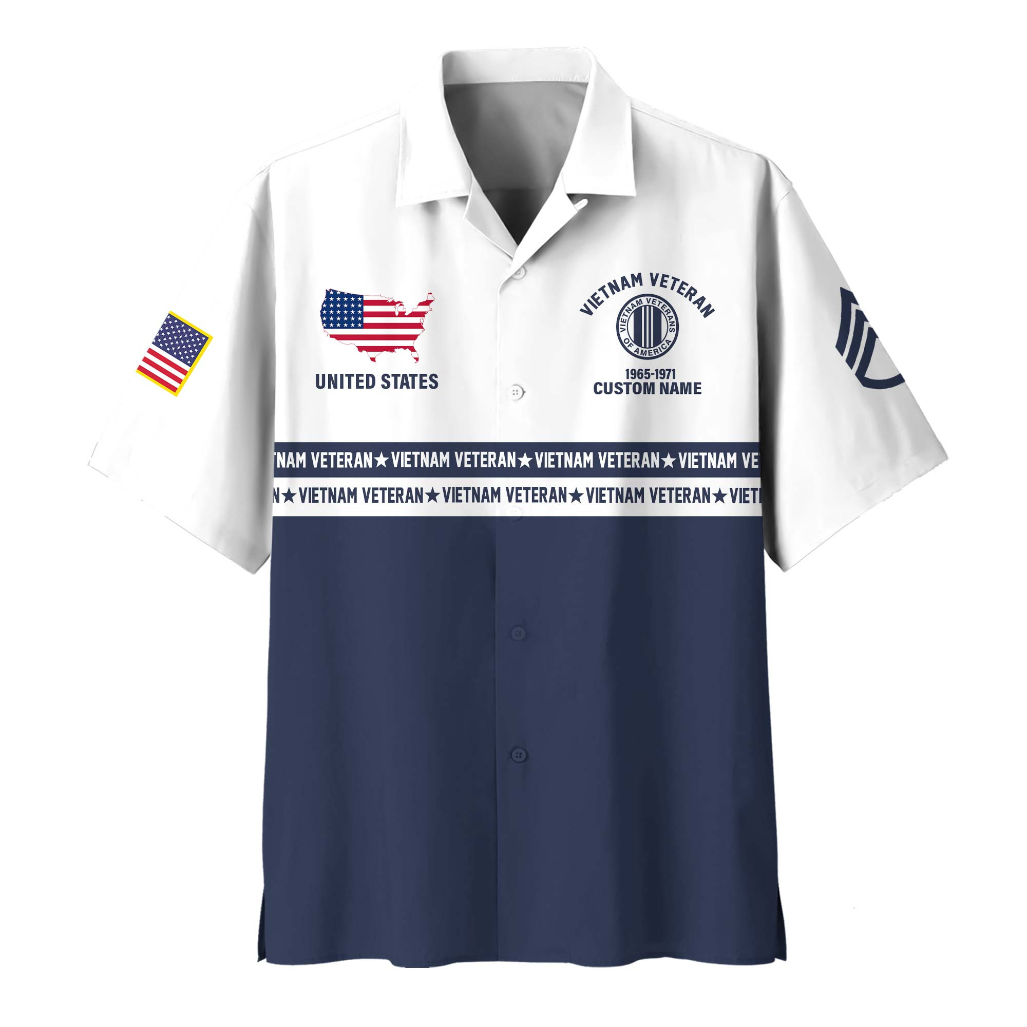 Premium Custom Vietnam Veteran Hawaiian Shirt VPVC408196, Gifts For Vietnam Veteran, Gifts For Veterans Day