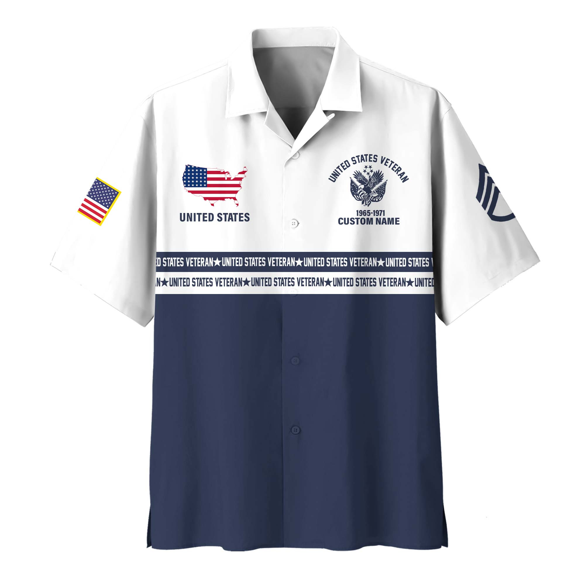 Premium Custom US Veteran Hawaiian Shirt VPVC408197, Gifts For US Veteran, Gifts For Veterans Day