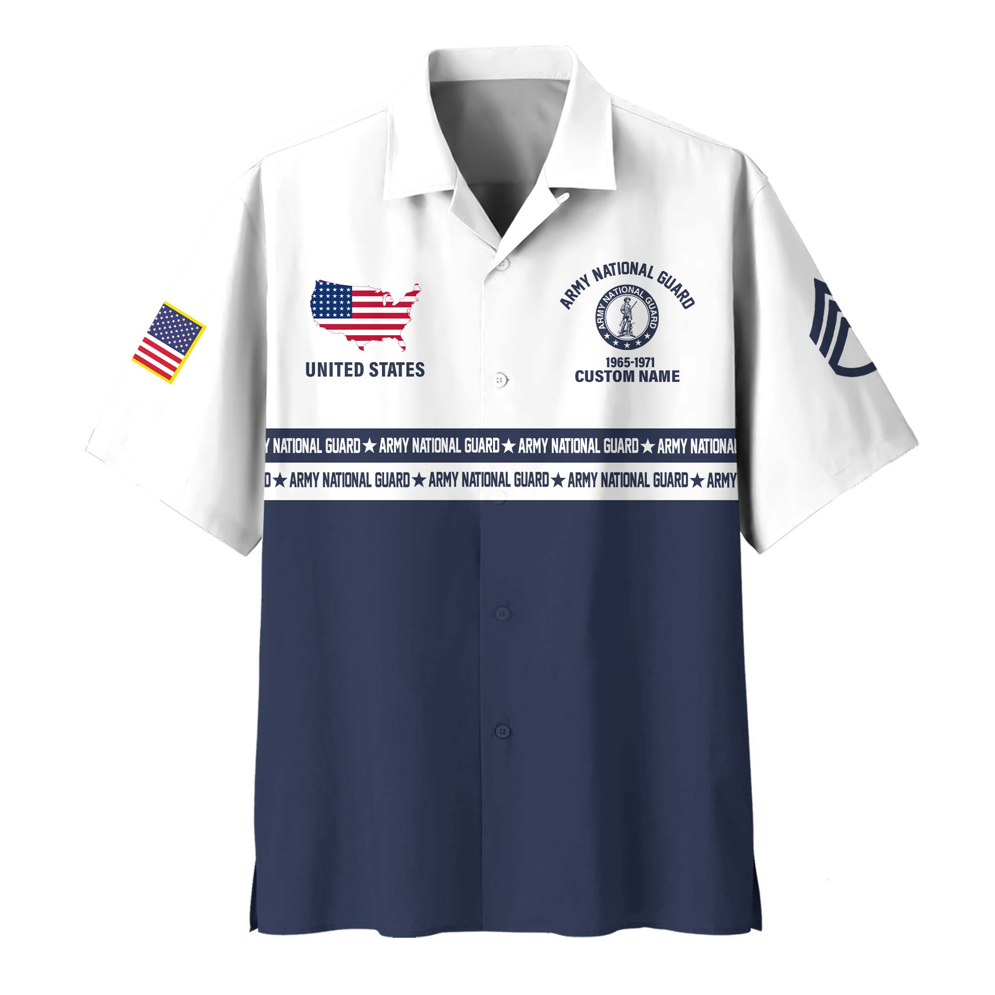 Premium Custom Army National Guard Hawaiian Shirt VPVC408198, Gifts For Army National Guard Veteran, Gifts For Veterans Day