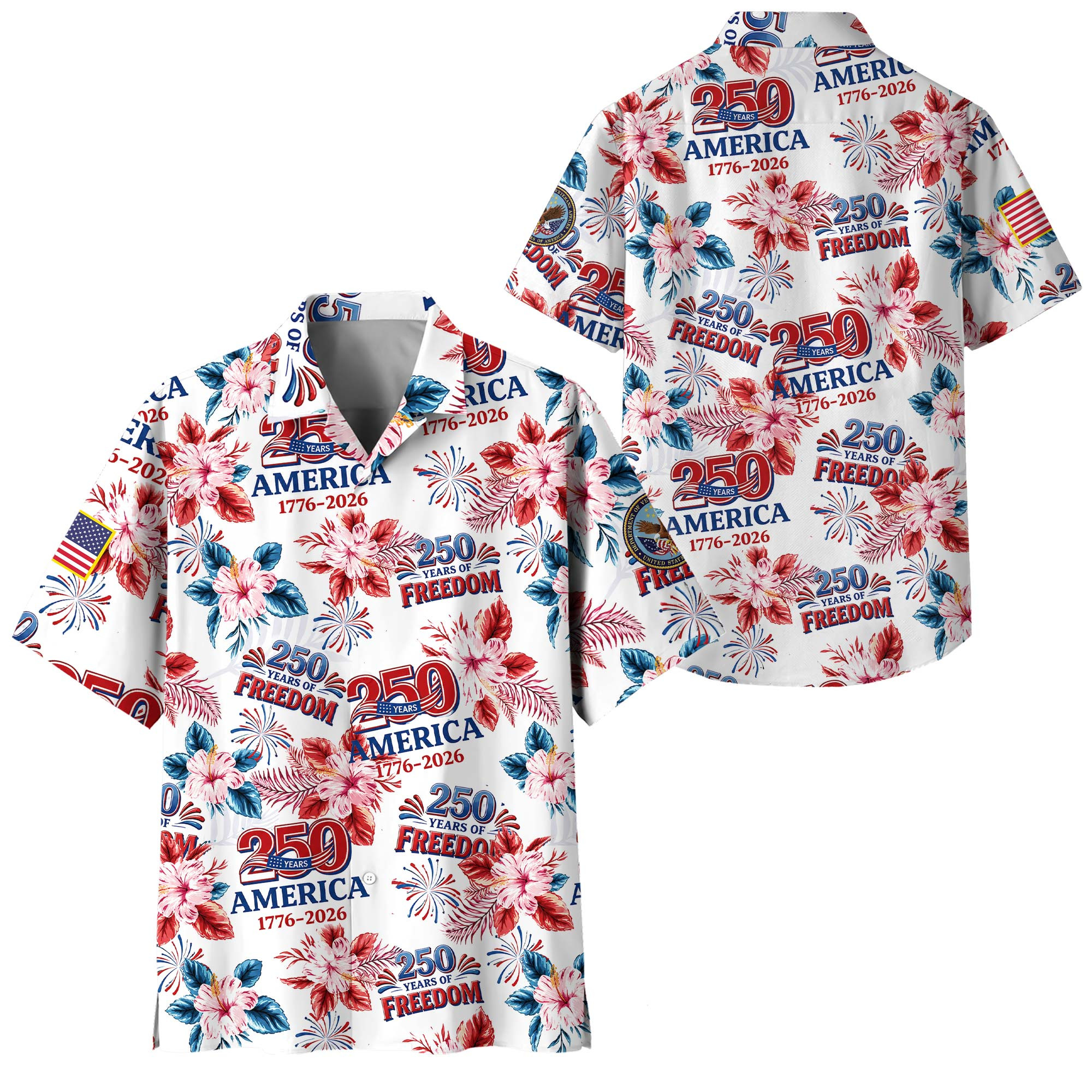 Premium America 250th Anniversary US Veteran Hawaiian Shirt VPVC408227, Gifts For US Veteran, Gifts For Veterans Day, Independence Day