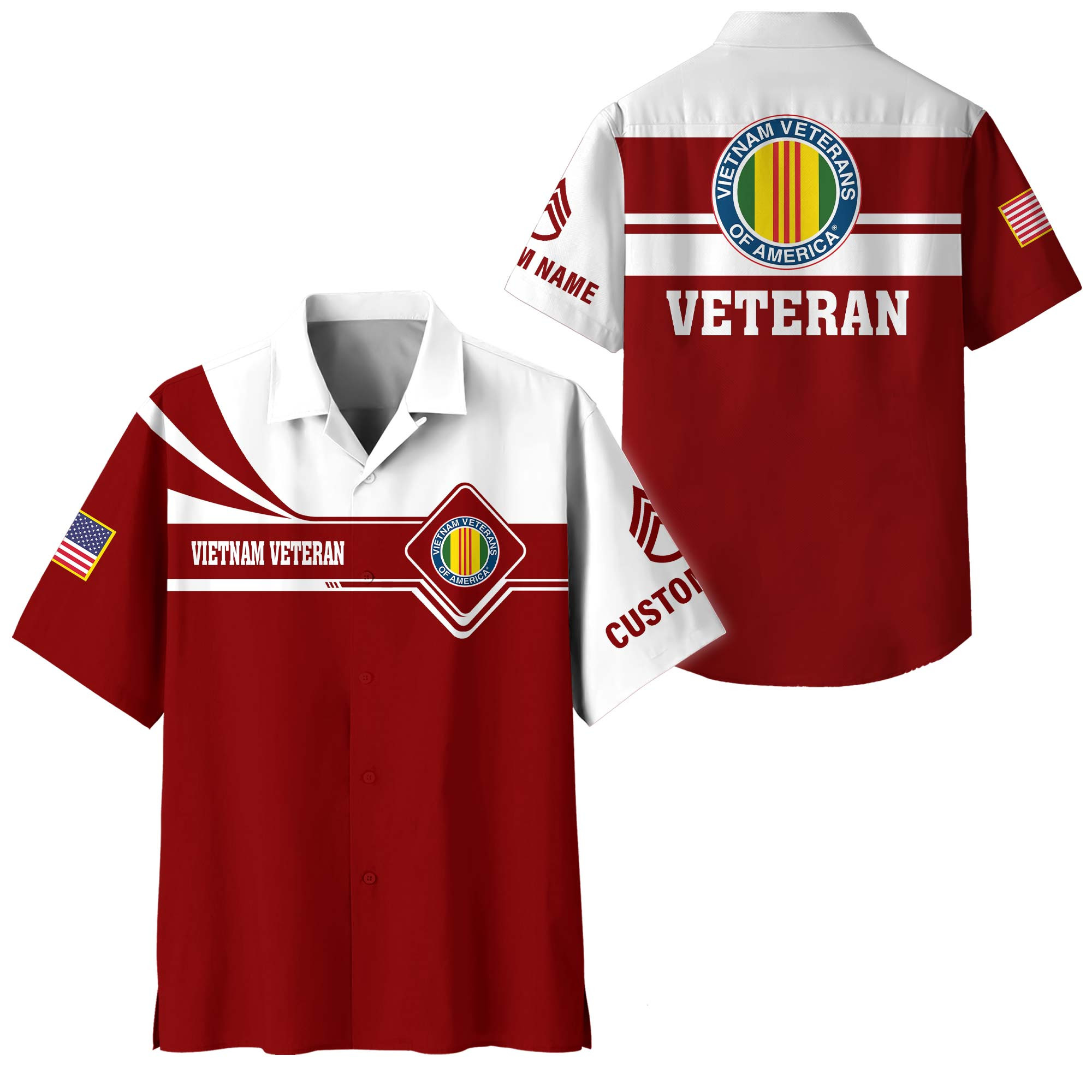 Premium Custom Vietnam Veteran Hawaiian Shirt VPVC408306, Gifts For Vietnam Veteran, Gifts For Veterans Day