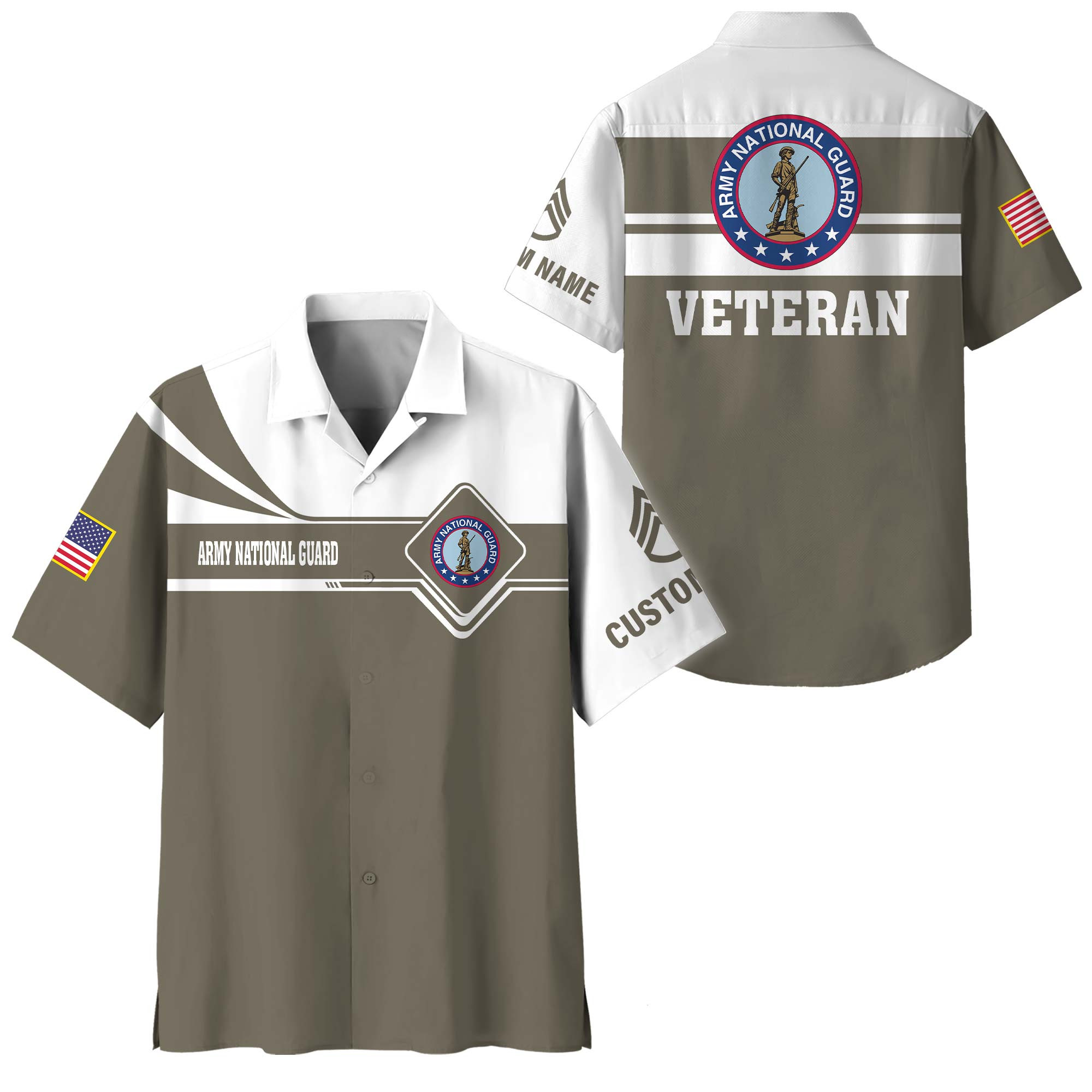 Premium Custom Army National Guard Hawaiian Shirt VPVC408308, Gifts For Army National Guard Veteran, Gifts For Veterans Day