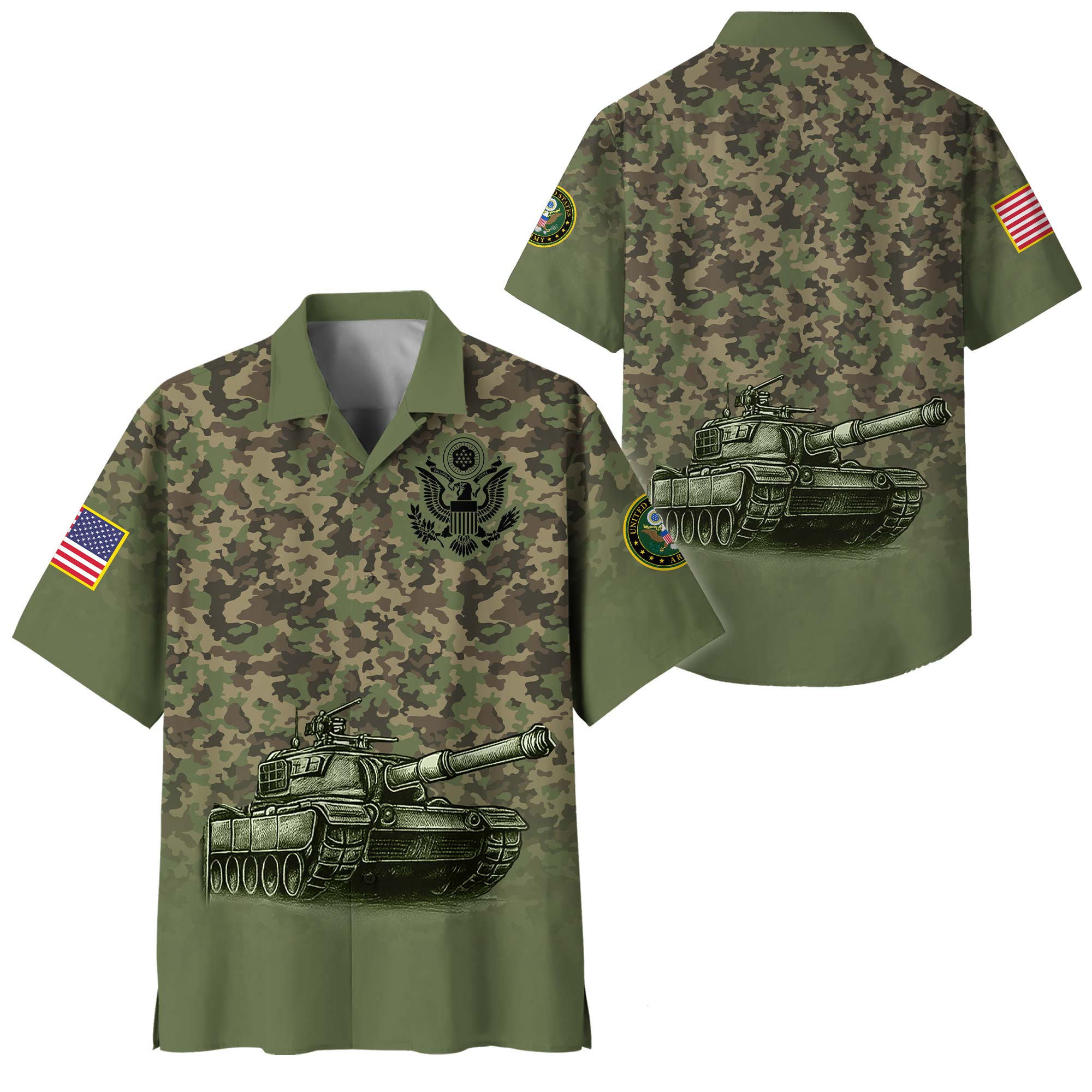 Premium US Army Hawaiian Shirt VPVC408311, Gifts For Army Veteran, Gifts For Veterans Day