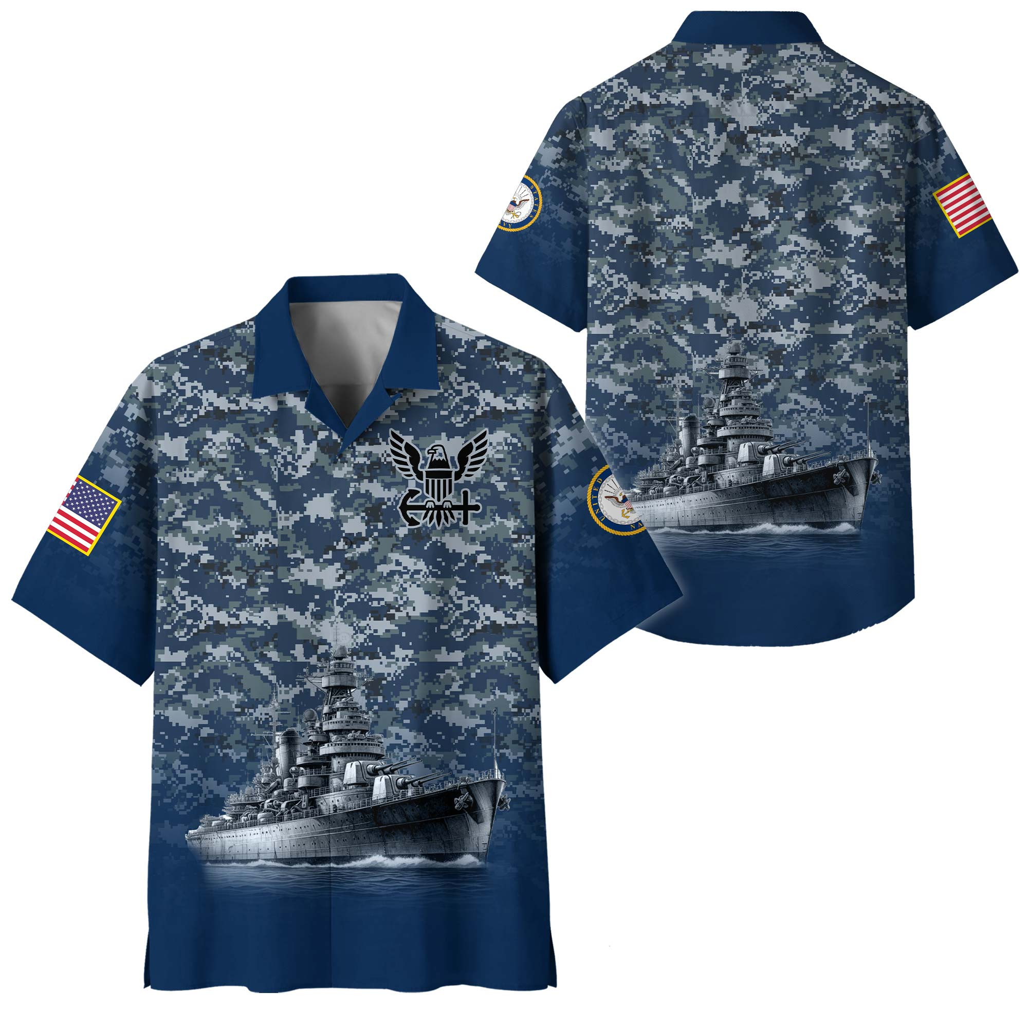 Premium US Navy Hawaiian Shirt VPVC408312, Gifts For Navy Veteran, Gifts For Veterans Day